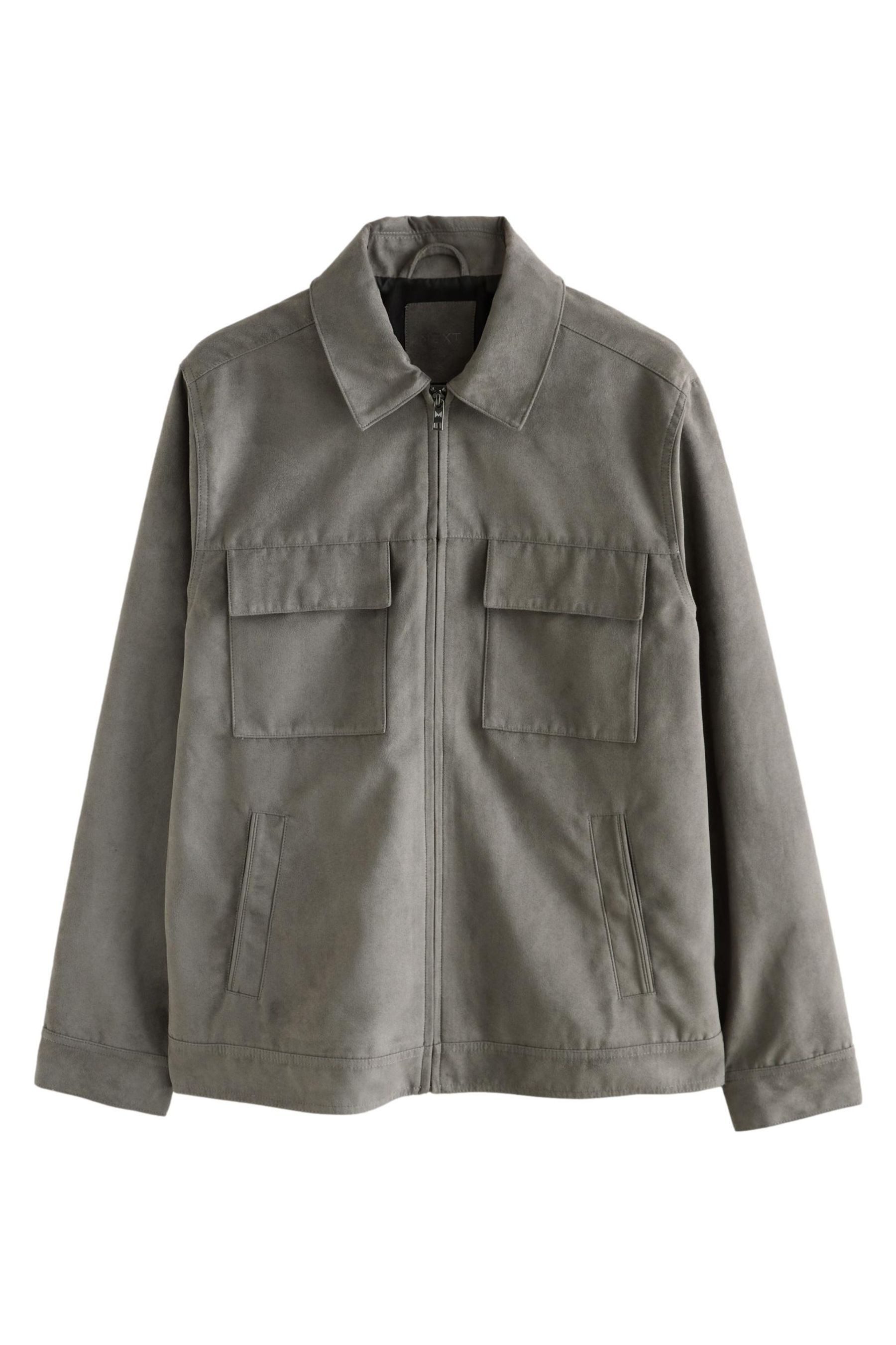Hemdjacke Hemdjacke aus Velourskunstleder
