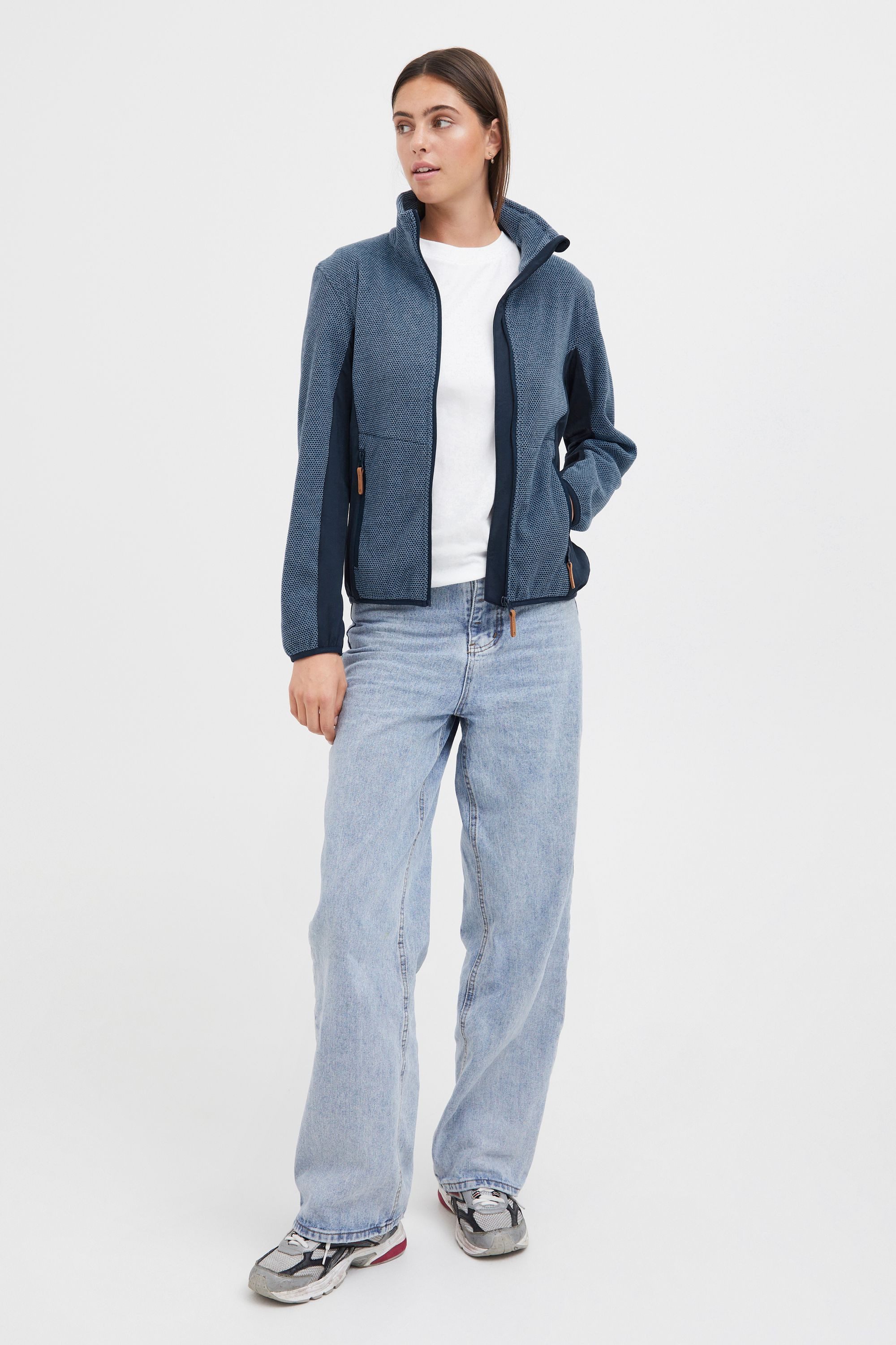 North Bend Fleecejacke NBHelga W 233287MMM Modische Fleecejacke mit Stehkra günstig online kaufen