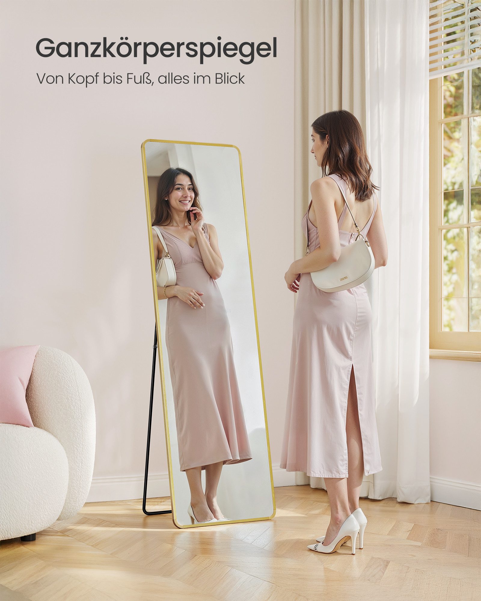 SONGMICS Standspiegel, Ganzkörperspiegel, 160 x 50 günstig online kaufen
