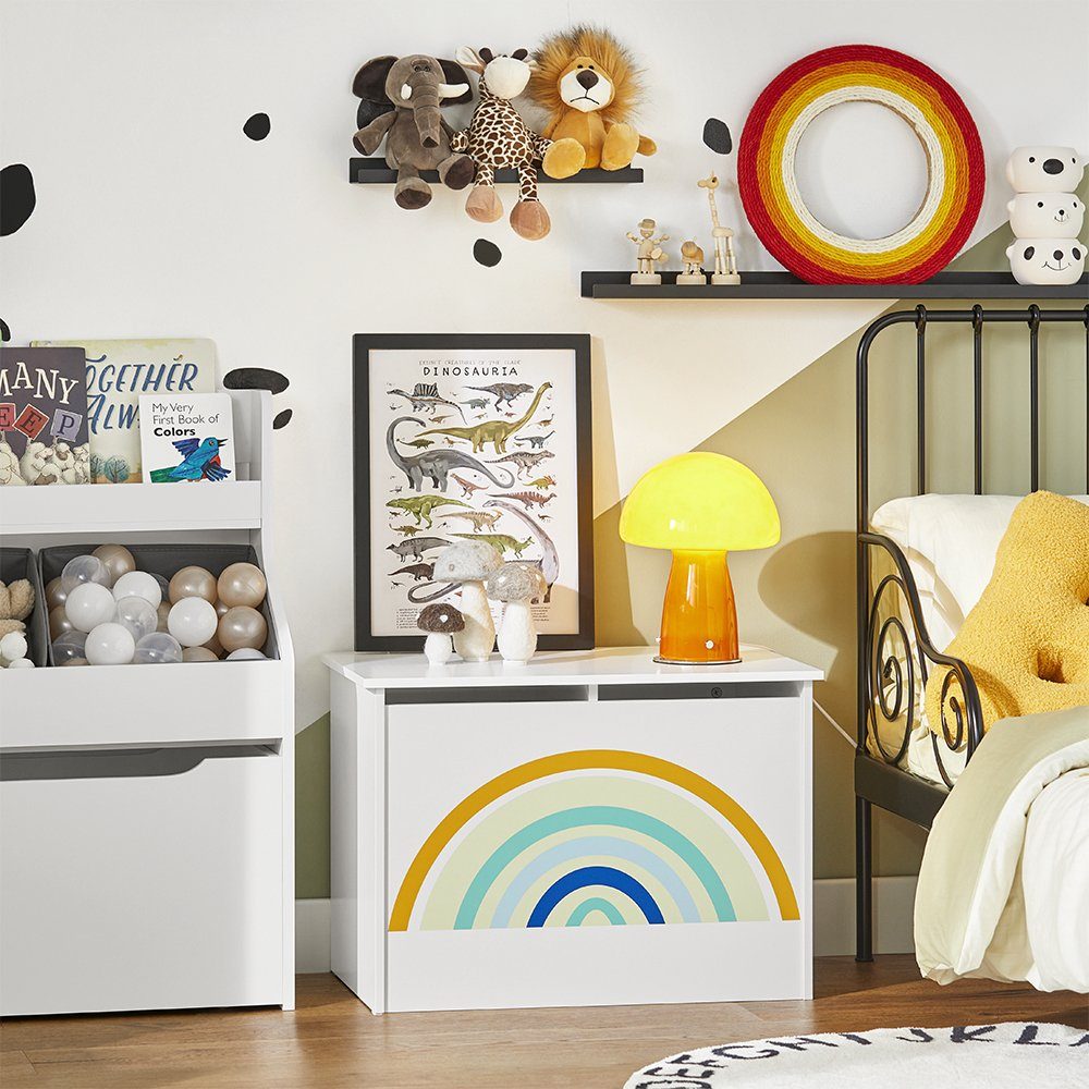 SoBuy Aufbewahrungsbox KMB70, Kinder Spielzeugtruhe Spielzeugkiste mit Deck günstig online kaufen