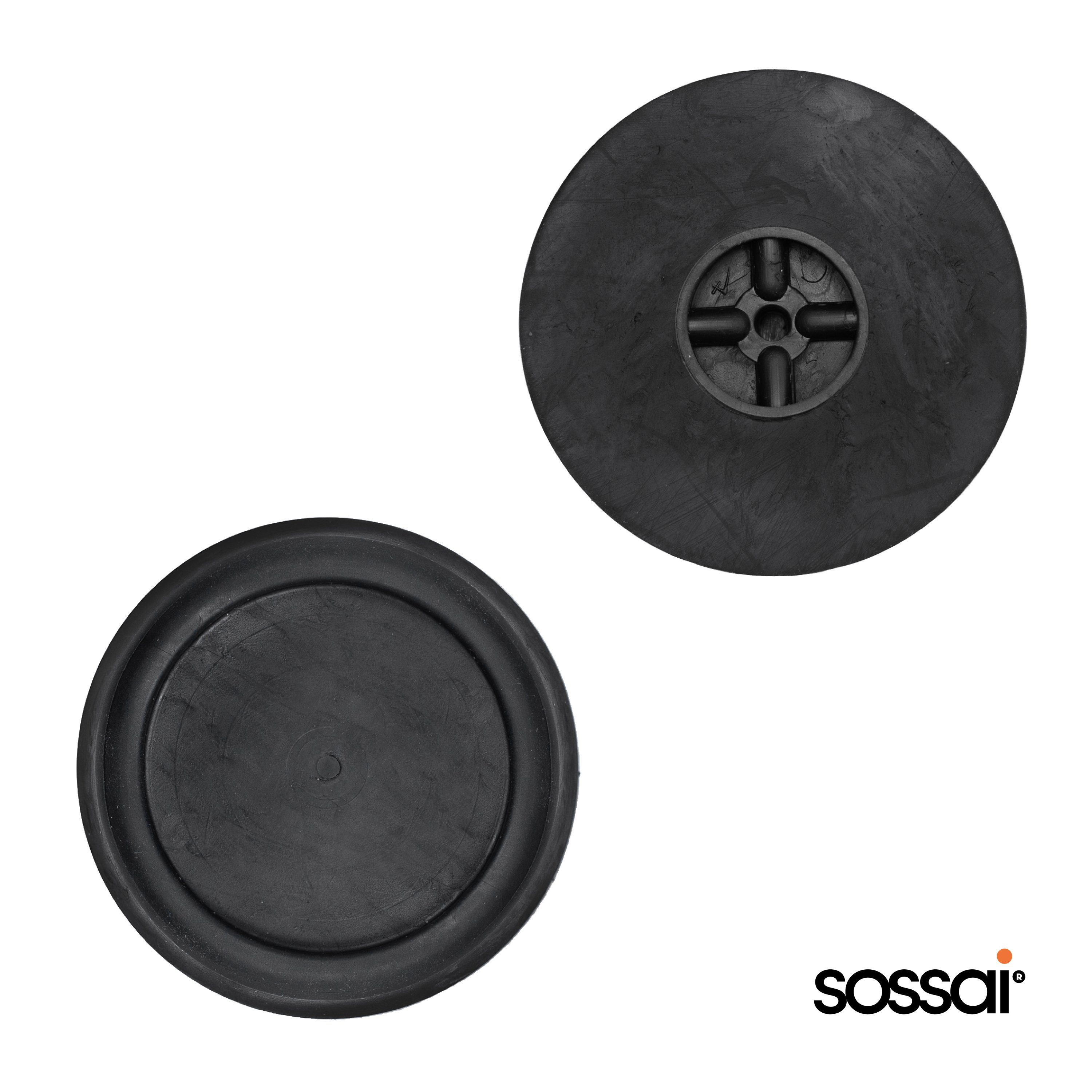 sossai® 4x Schwingungsdämpfer (4-St), Farbe: Vibrationsdämpfer Schwarz Pulsar, Waschmaschinen