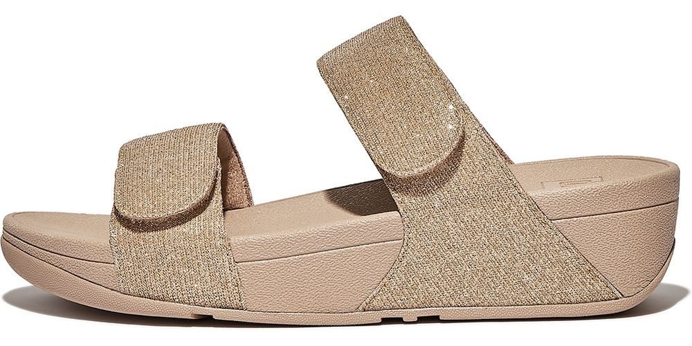 Fitflop Lulu Adjustable Shimmerlux Slides Sandale