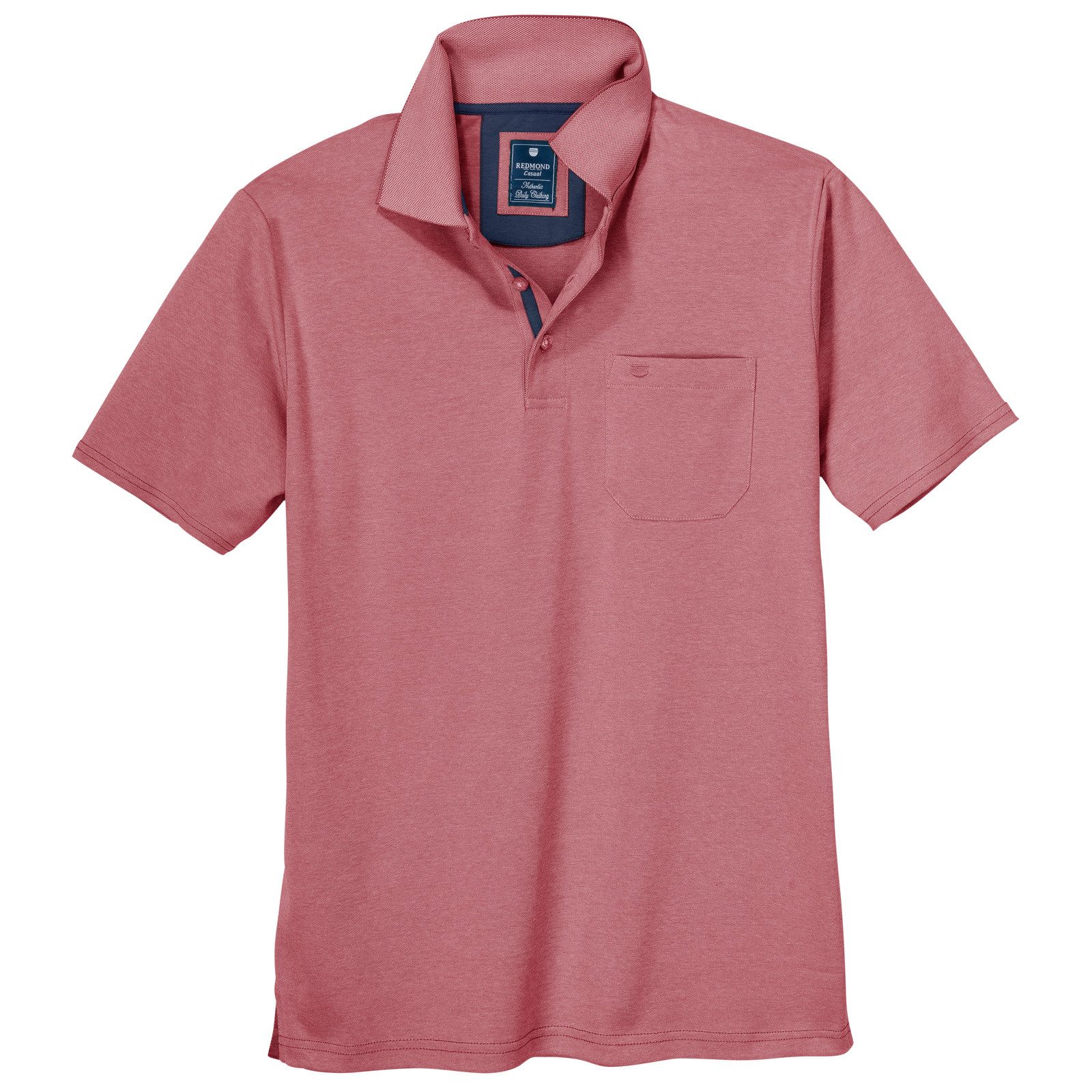 Poloshirt Redmond "Wash & Wear" XXL Poloshirt rot melange
