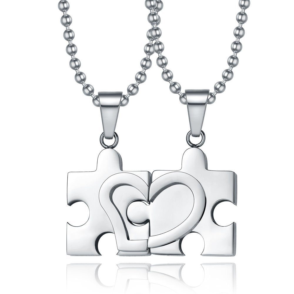 Kim Johanson Schmuckset Puzzle (4-tlg), für verliebte, Partnerketten: 2 Ket günstig online kaufen