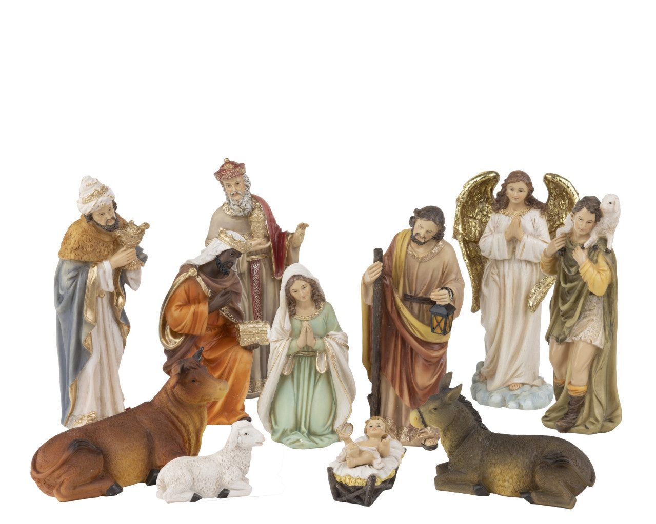 Kaemingk Krippe Dekofiguren Weihnachtskrippe Polyresin bunt 11