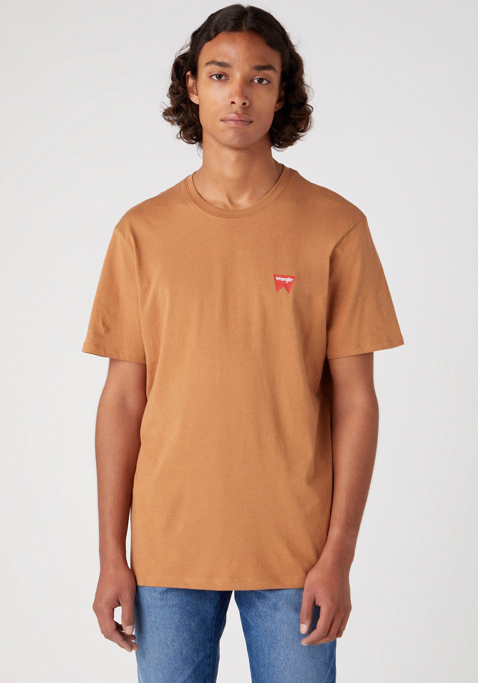 Wrangler T-Shirt Sign-Off tobacco brown