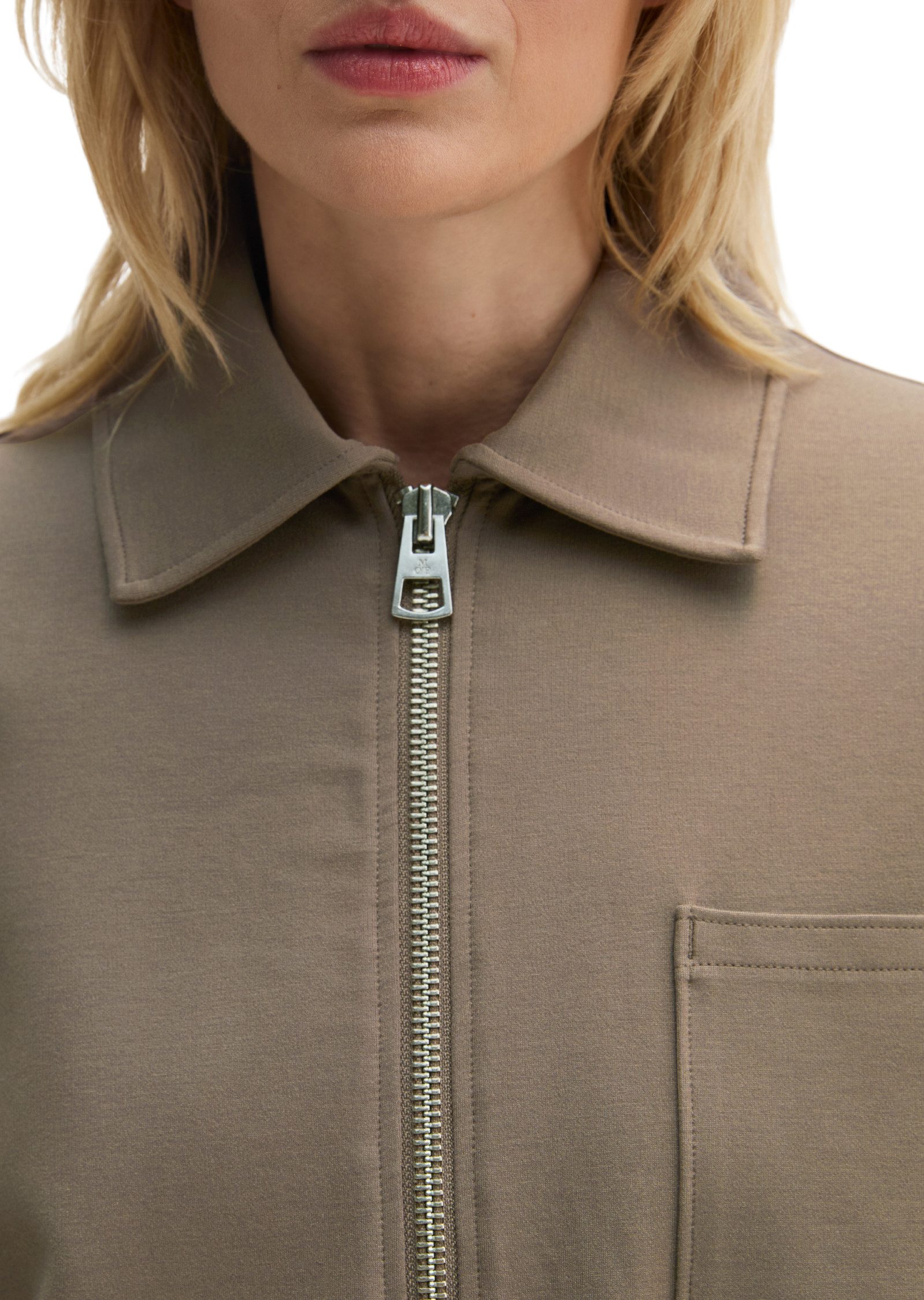 Marc O'Polo Sweatjacke aus Punto di Roma-Jersey – Bild 4 von 5