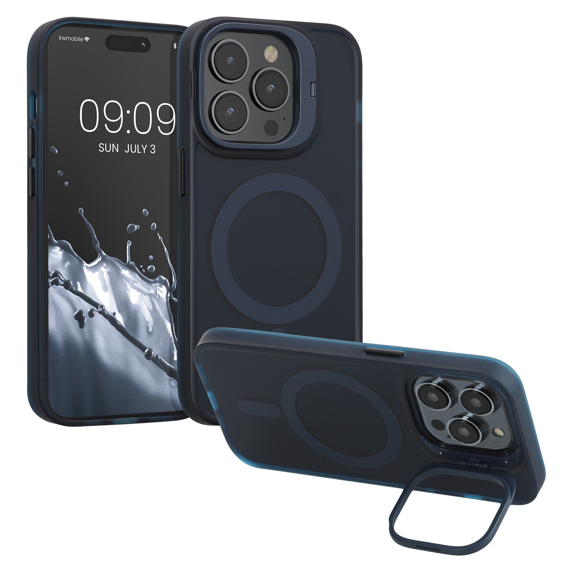 kwmobile Handyhülle Hülle für Apple iPhone 14 Pro, Hard Case mit erhöhtem Rand - Kameraschutz integriert