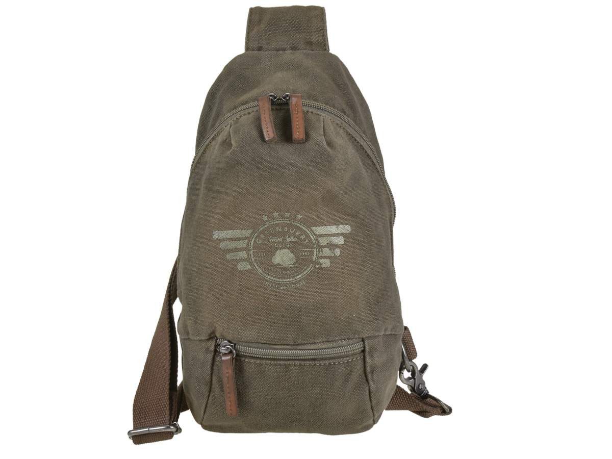 Greenburry Tagesrucksack Aviator, Bodybag, Rucksack, DayPack, BackPack, Canvas, Leder