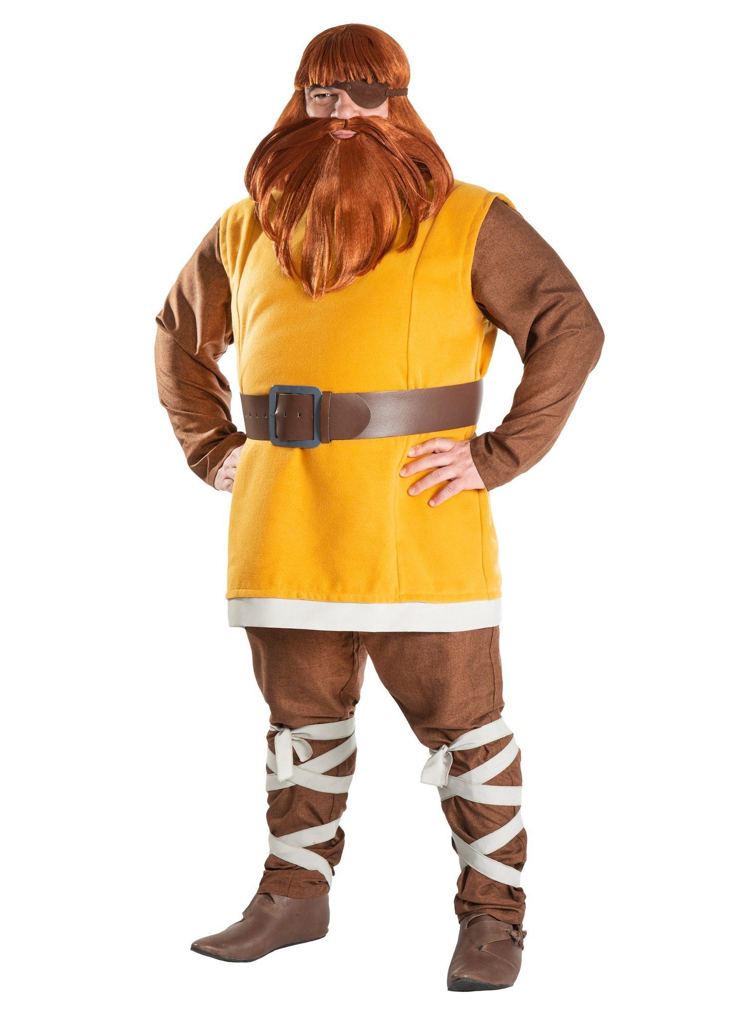 Maskworld Kostüm Wickie Halvar Kostüm - Häuptling Fasching Karneval, Verwandle Dich in den Vater von Wickie dem Wikinger!