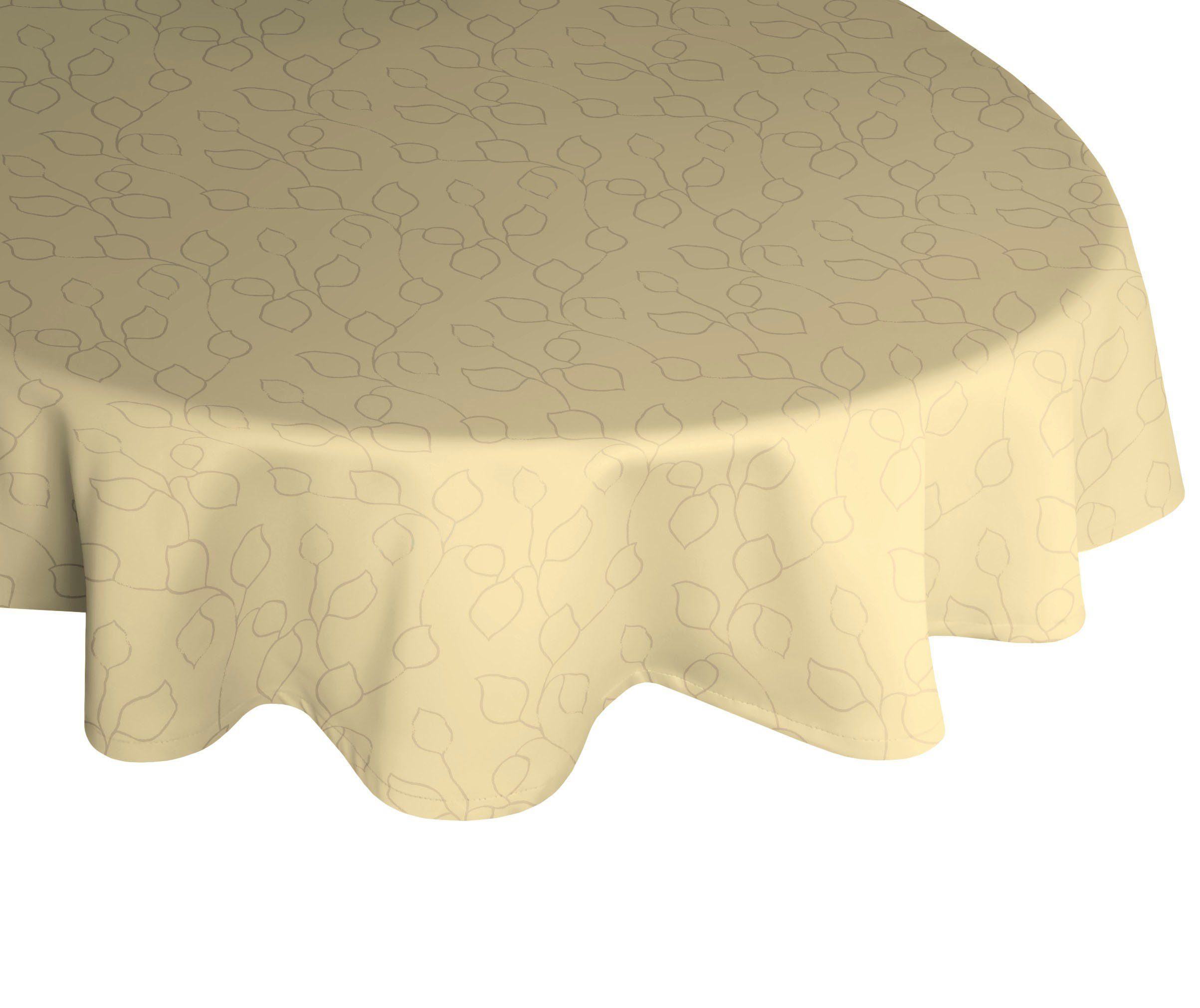 Wirth Tischdecke Westport (1-tlg), Made in Germany, Jacquard Dekostoff,  Blatt-Design, Pflegeleicht, Bunt gewebter Dekostoff