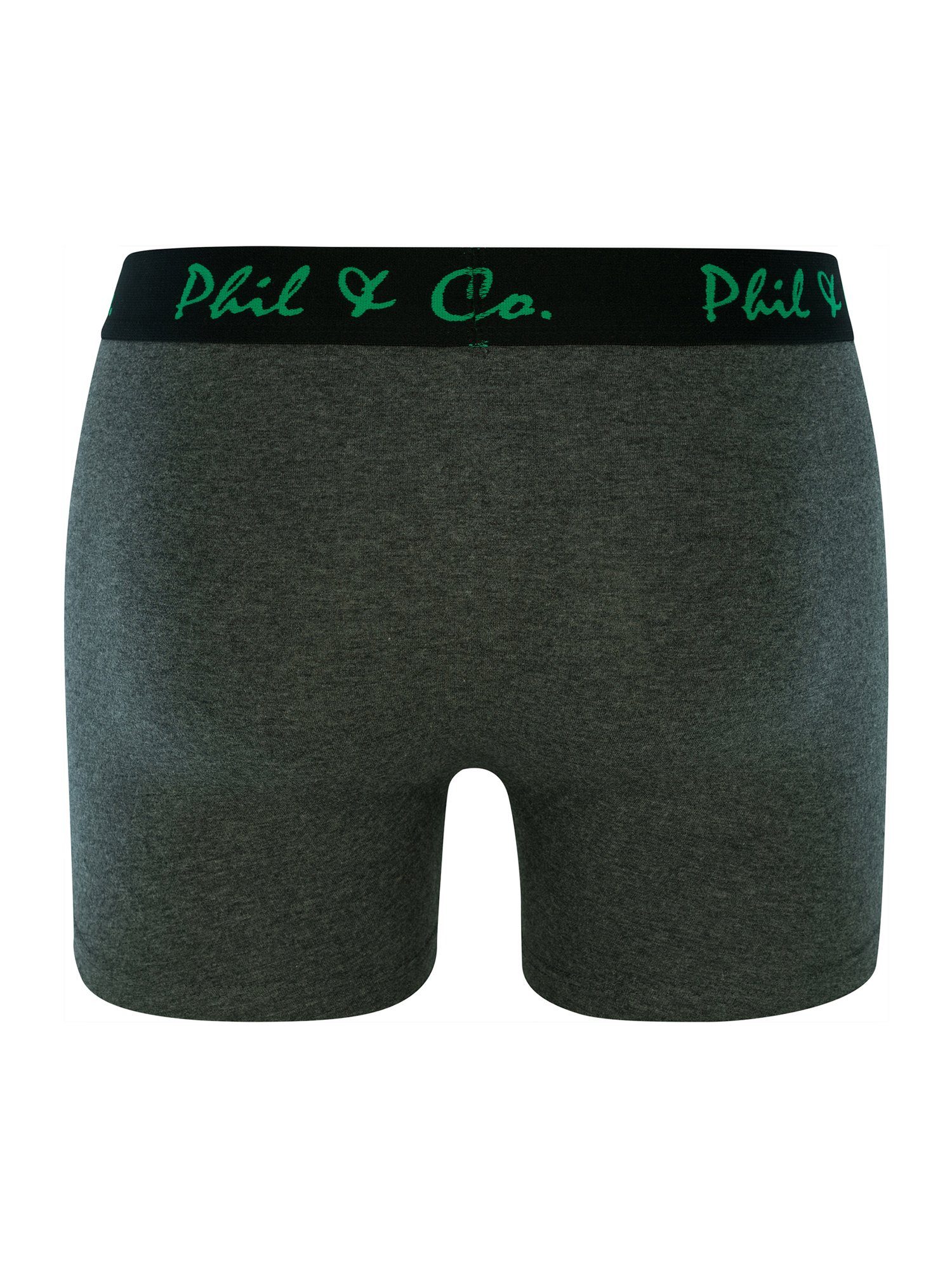 Phil & Co. Retro Pants grün-anthrazit Jersey (6-St)