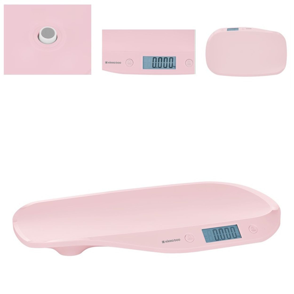 Kikkaboo Personenwaage Babywaage Lyra LCD-Display, 1-tlg., Maßband Anti-Rutsch-Füße Tarafunktion 20 kg