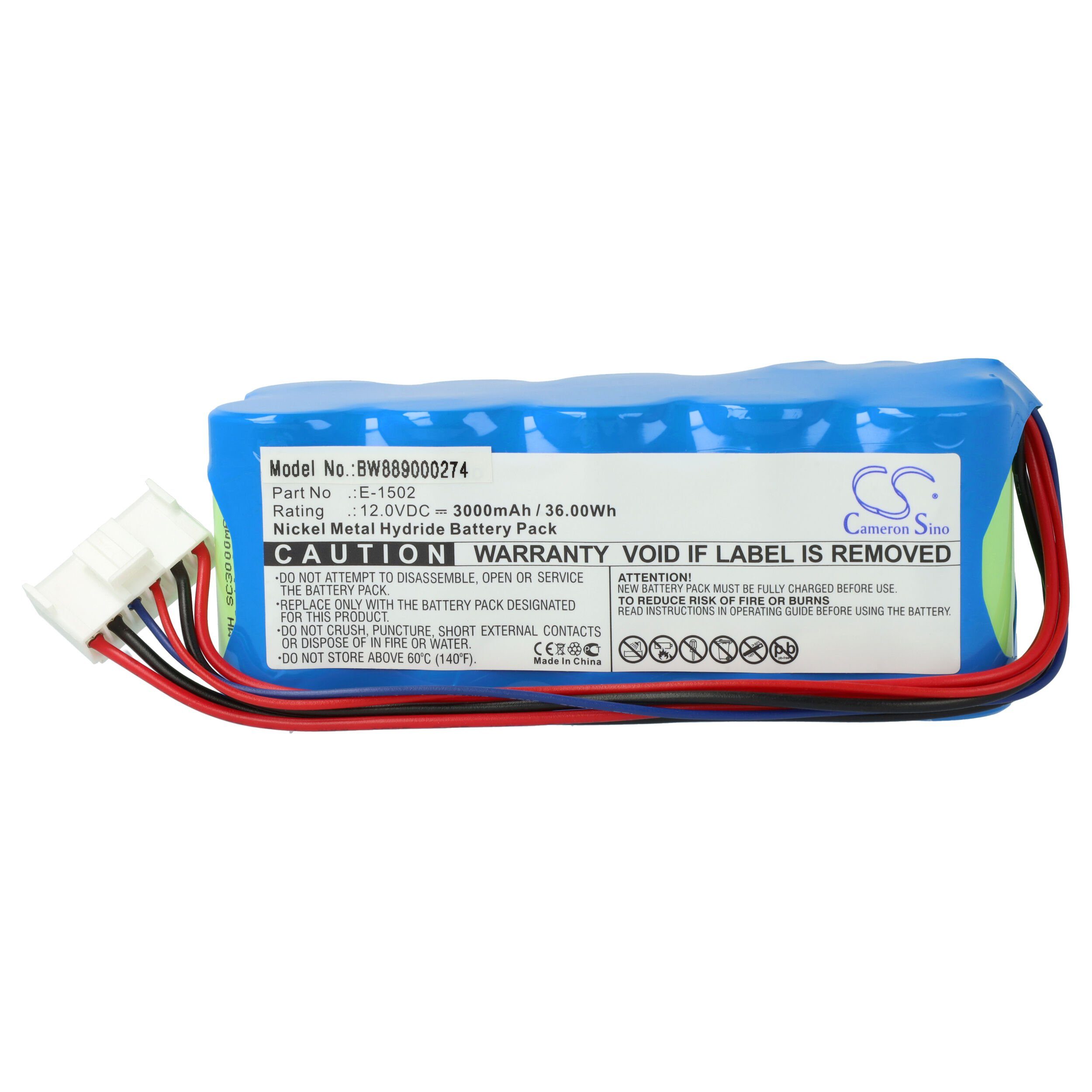 vhbw Ersatz für Biwater E-1502 für Akku NiMH 3000 mAh (12 V)