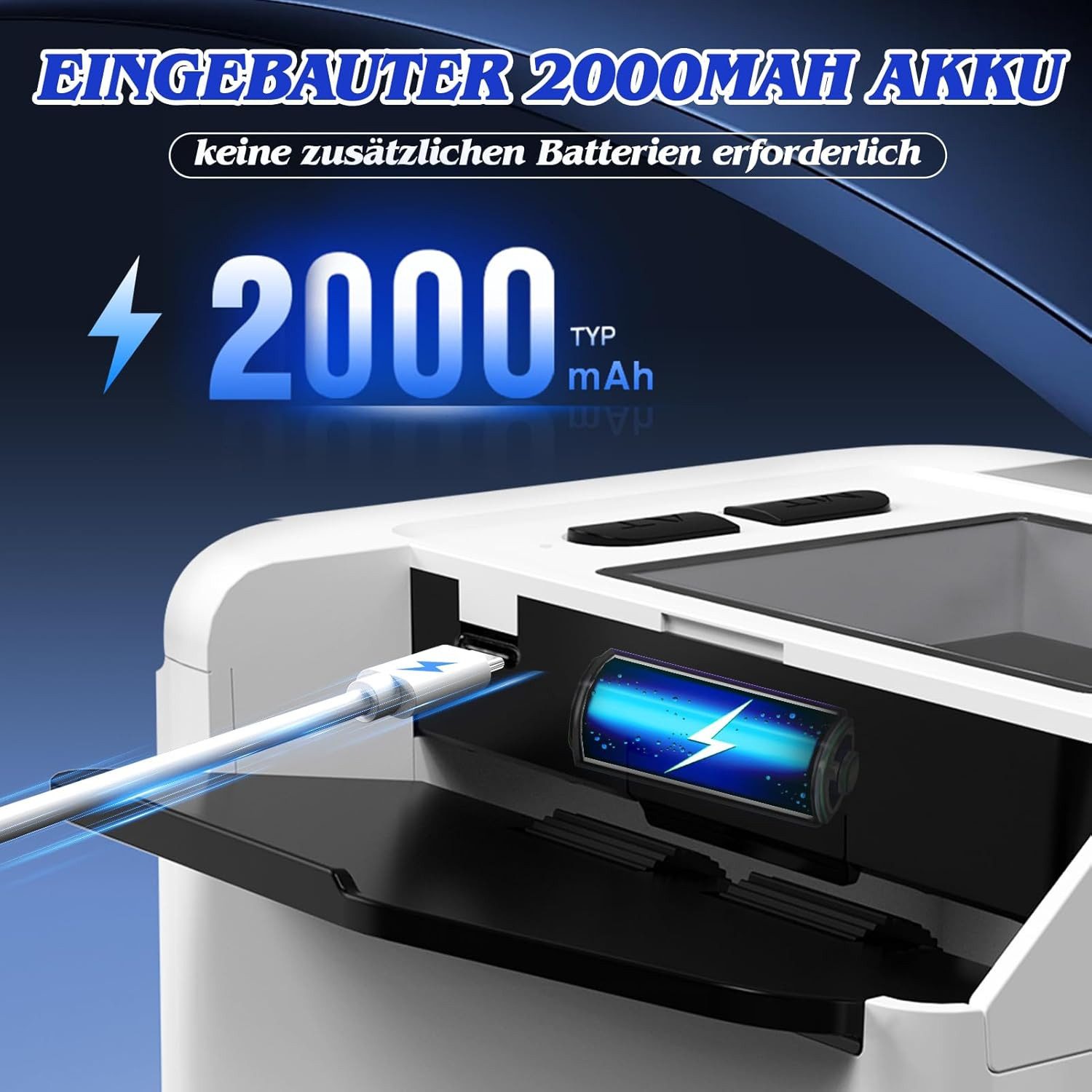 AKKEE Spiel Kartenmischmaschine Elektrische mit 2000 mAh Akku für 2 Decks, Kartenspiel, Automatisches Mischen und Manuelles Mischen