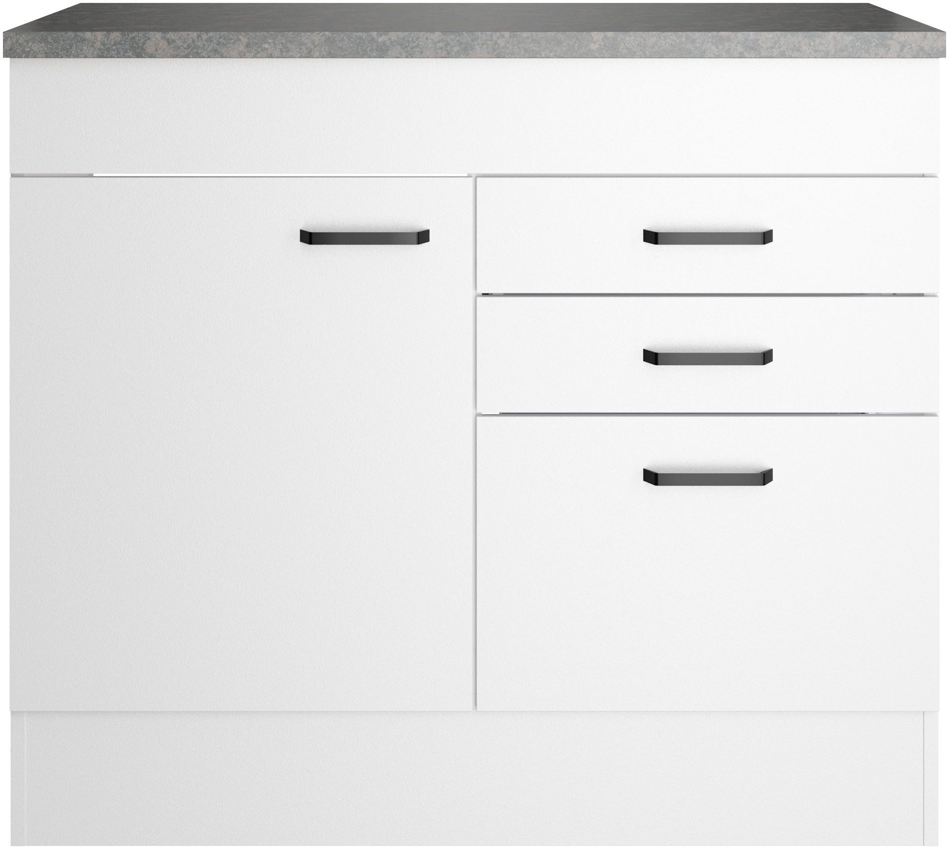 OPTIFIT Spülenschrank OPTImulti Breite 100 cm, mit 1 Tür, 2 Schubkästen, 1 Auszug