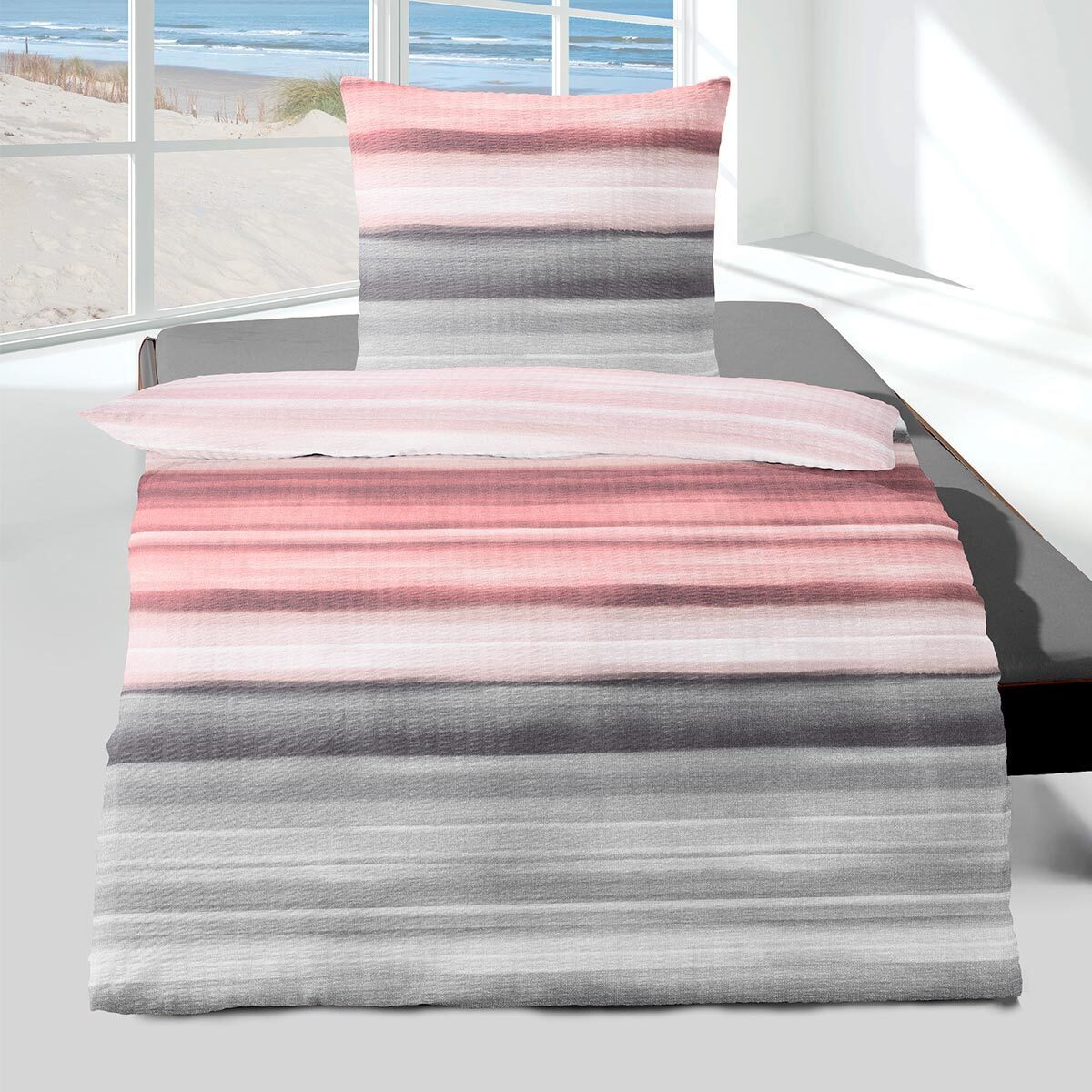 TRAUMSCHLAF Bettwäsche Tuusula, Seersucker, 2 teilig, bügelfreie Seersucker günstig online kaufen