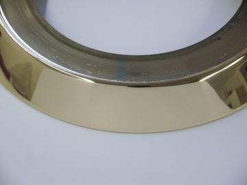 niermann Deckenleuchte Opal matt, Dekorring Messing poliert, 45 cm, HF Sensor, ohne Leuchtmittel