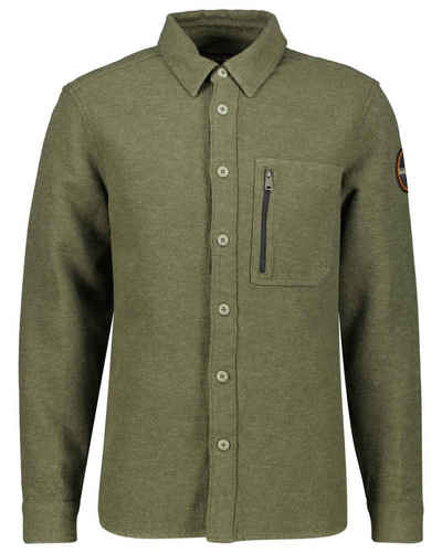 Napapijri Langarmhemd Herren Overshirt aus Baumwolle G-DAMSGARD (1-tlg)