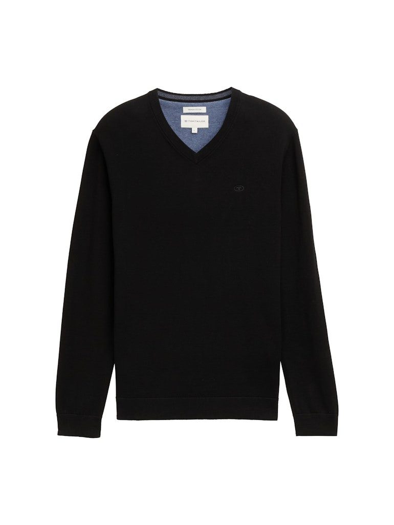 TOM TAILOR Sweatshirt Basic V-Neck Knit (1-tlg) günstig online kaufen