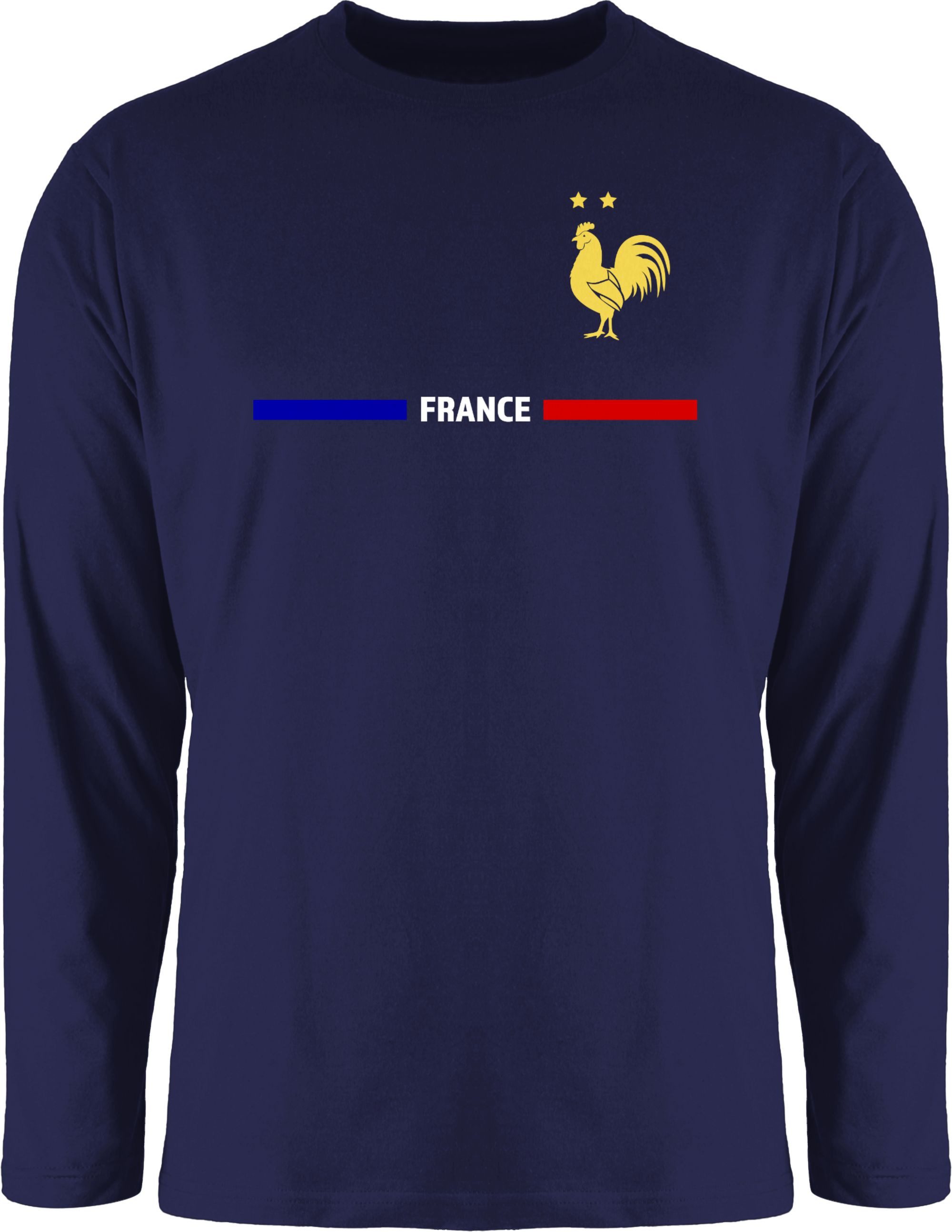 Shirtracer Rundhalsshirt Frankreich Trikot Wappen, France mit Stolz, Französisches Fan-Motiv 2026 Fussball WM Fanartikel