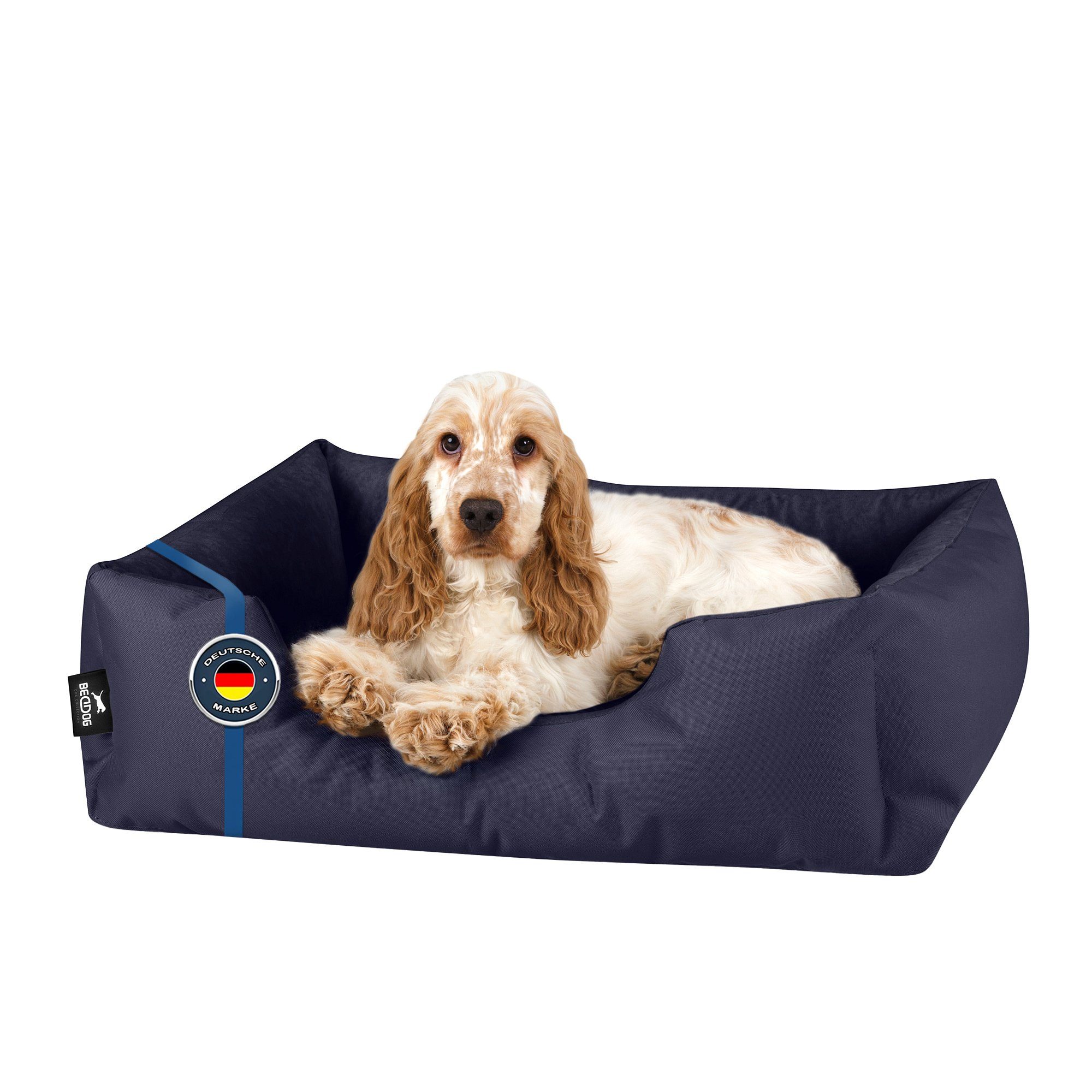 BedDog Tierbett Hundebett ZARA mit Rand, Bezug abnehmbar