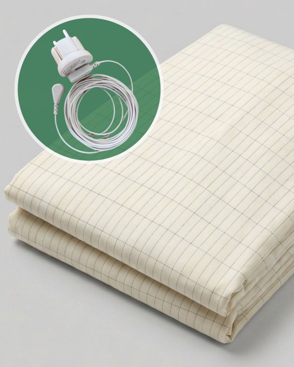 geborgenschlafen Bettlaken Erdungslaken Spannbettlaken CLASSIC – Bio-Baumwolle & Silberfäden, Bio-Baumwolle mit Silberfäden, Gummizug: Ja, (3 Stück), Geerdet Schlafen mit Erdungslaken – Antibakteriell & Komfort