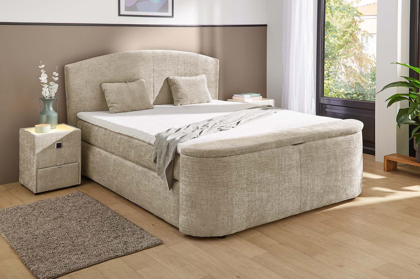 Jockenhöfer Gruppe Boxspringbett "Pia, inklusive Strauraum im Fussteil" 7-Z günstig online kaufen