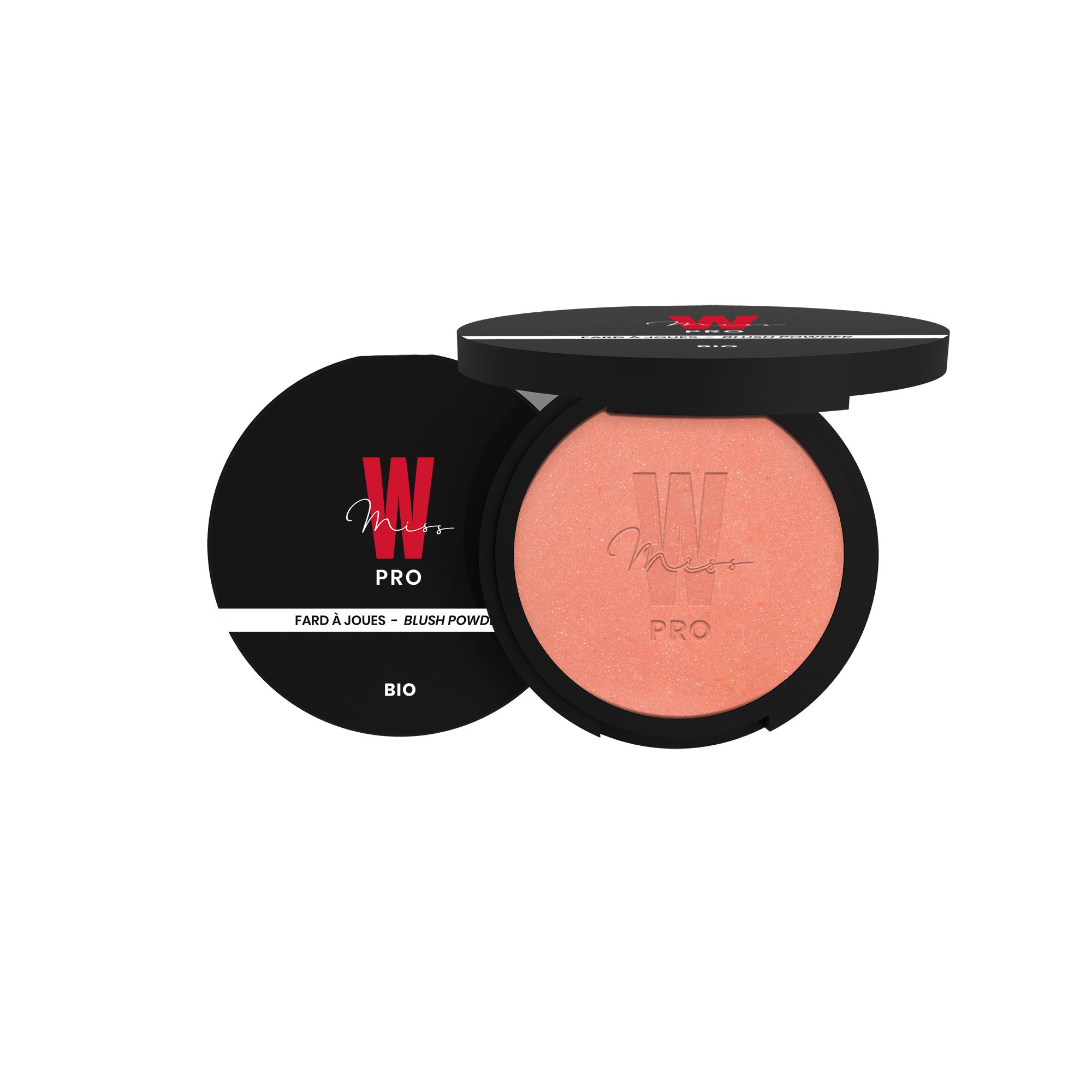 Miss W Pro Make-up Bio-Rouge mit Aprikosenkernöl für strahlende Wangenknochen, Bio-Rouge mit Argan- und Aprikosenkernöl für natürlichen Glow