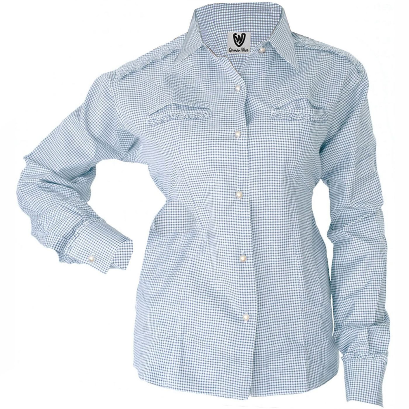 German Wear Trachtenbluse GW1521 Bayerische Langarm günstig online kaufen