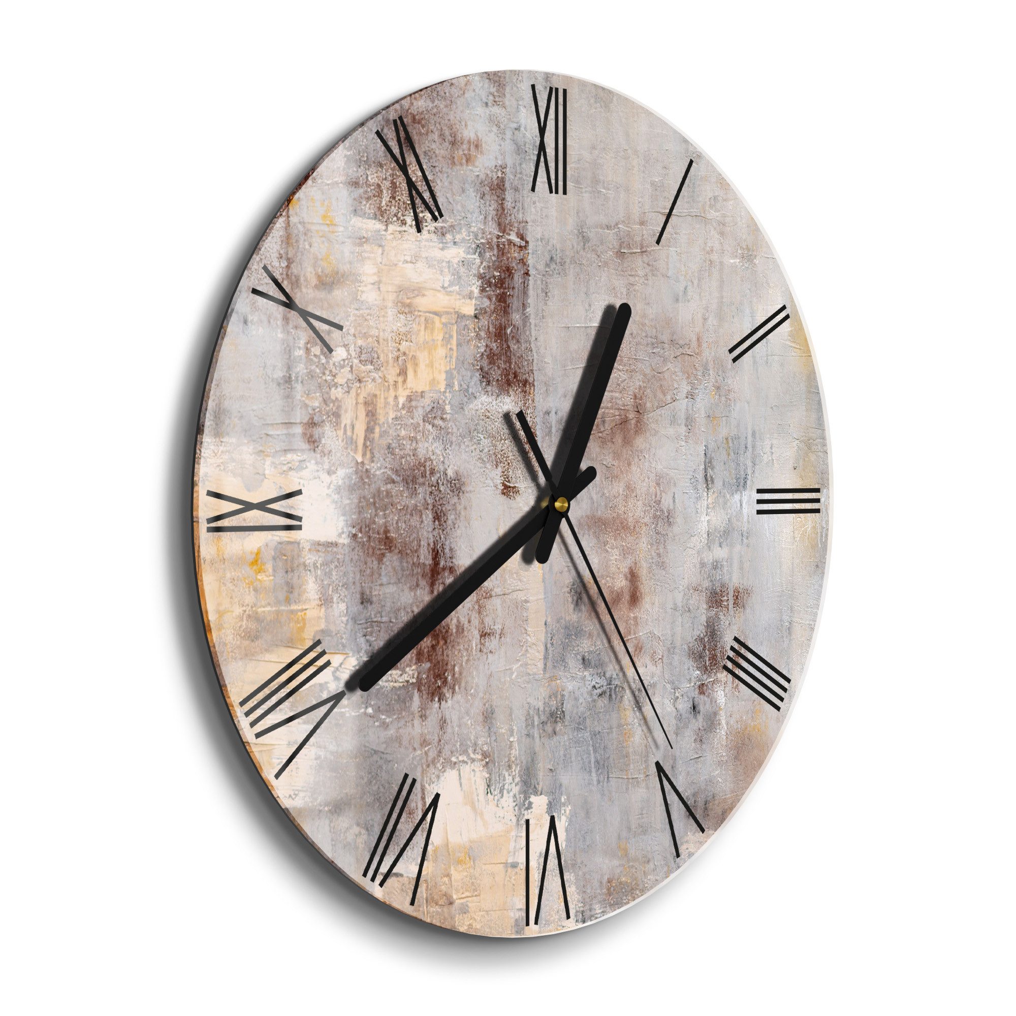 DEQORI Wanduhr 'Verwitterte Eleganz' (Glas Glasuhr günstig online kaufen