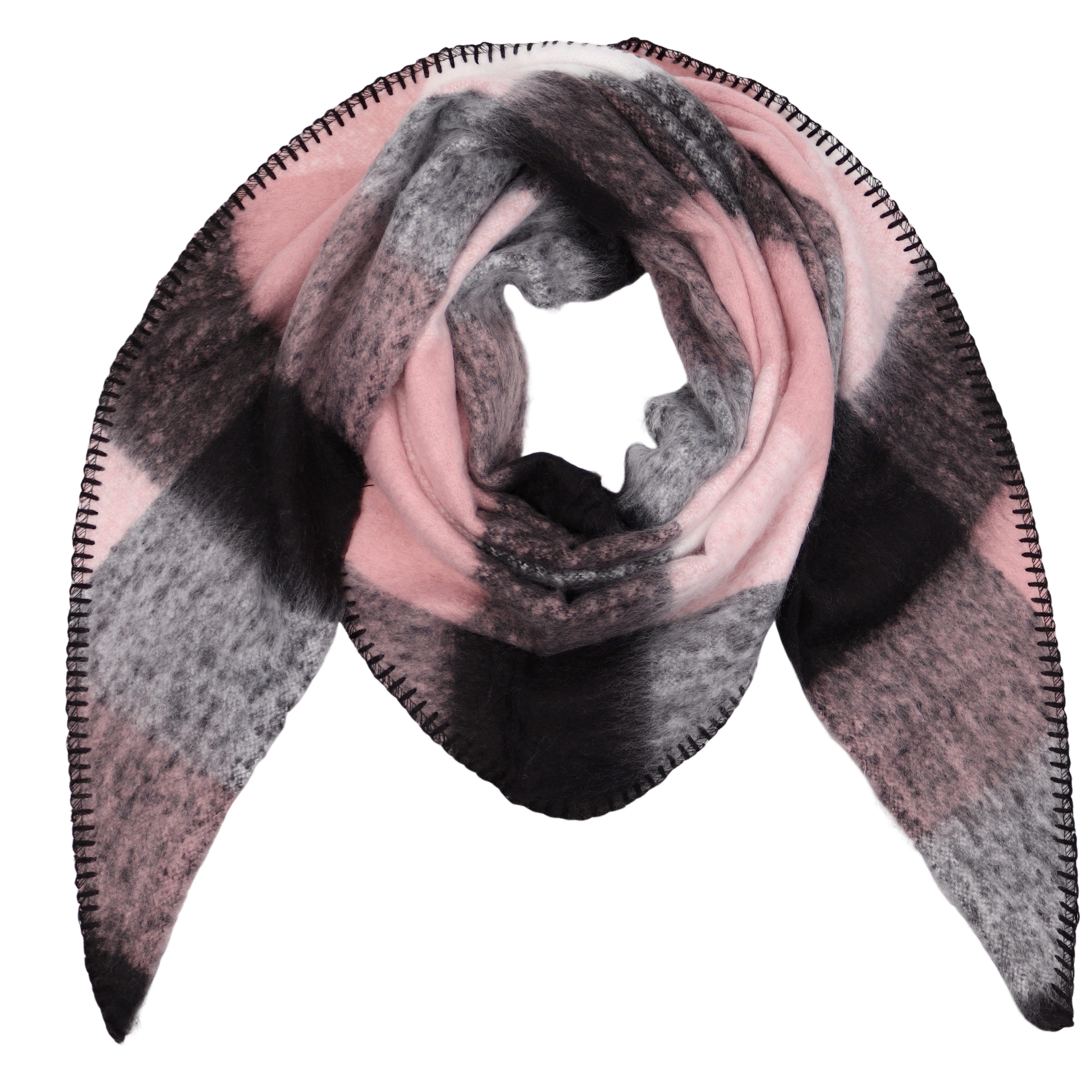 MIRROSI Dreieckstuch kuschliger und warmer Dreiecksschal Kariert Karo ca.190x70 cm, (KARO Muster Kariert ; Neue Kollektion Herbst/Winter 2025), in tollen Farben