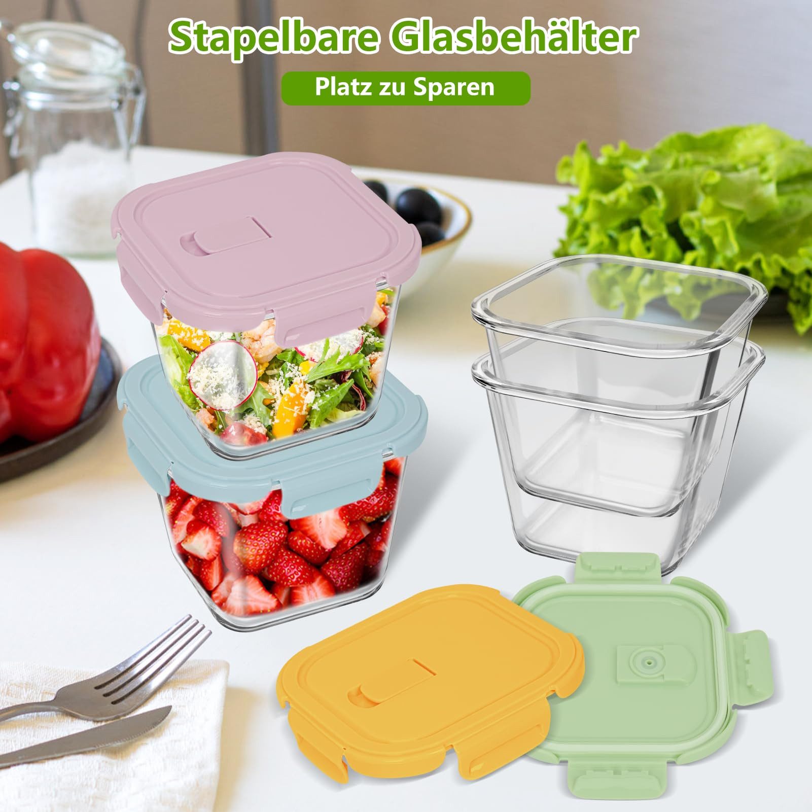 OSTWOLKE Glasbehälter Set – Ansicht 4