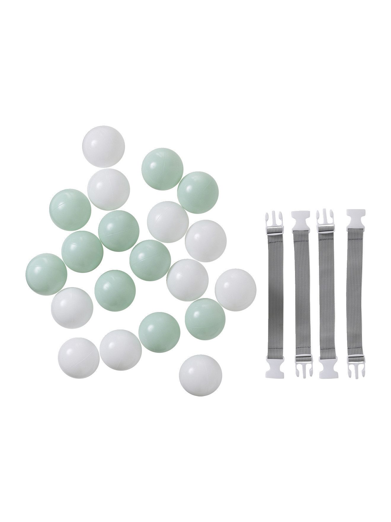 Krabbeldecke Wendbarer und faltbarer Spielteppich mit Bällen, vertbaudet