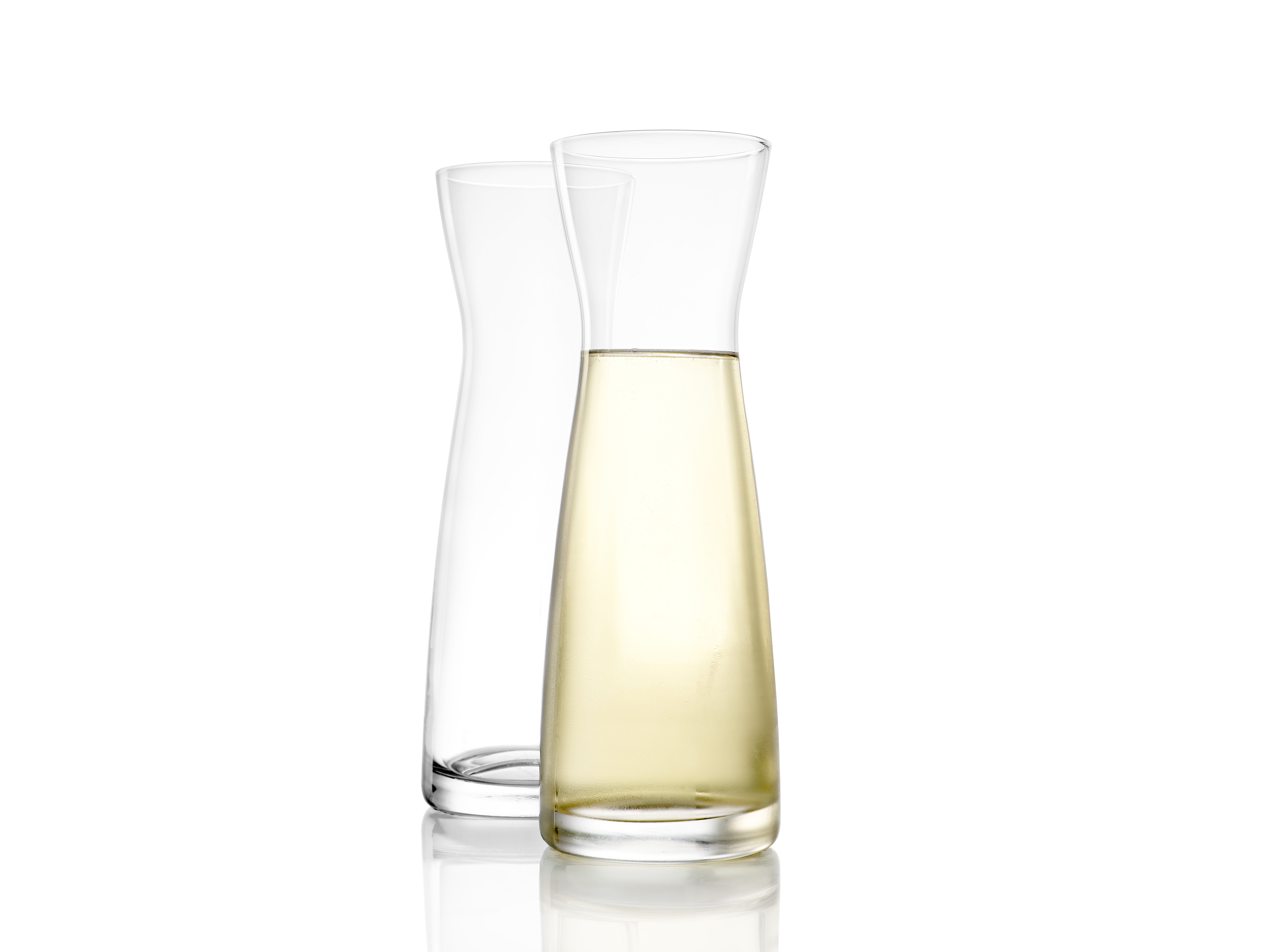 Stölzle Karaffe Universal gläserne Spirituosenkaraffe Milchkaraffe, (Set, 2-tlg., 2x Karaffen), bruchresistent