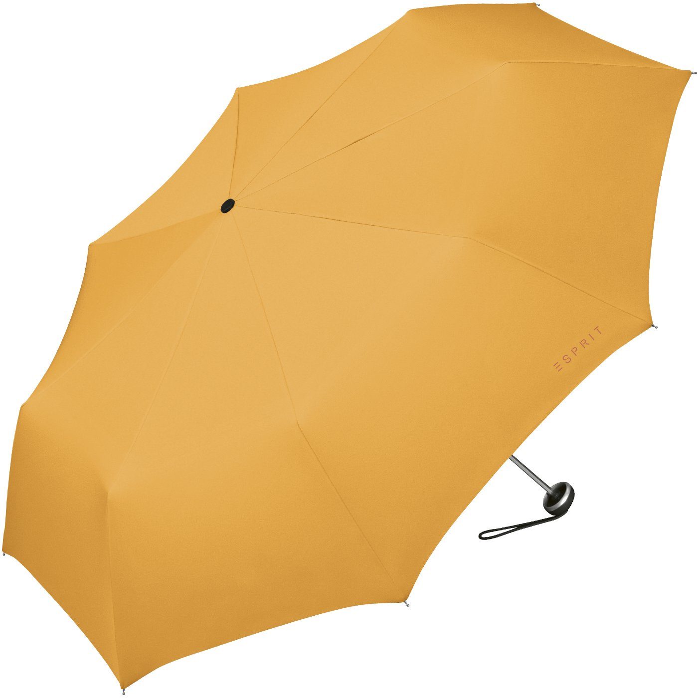 Schirm in Begleiter Farben Damen, leichter, für Esprit Taschenregenschirm butterscotch handlicher - gelb modischen