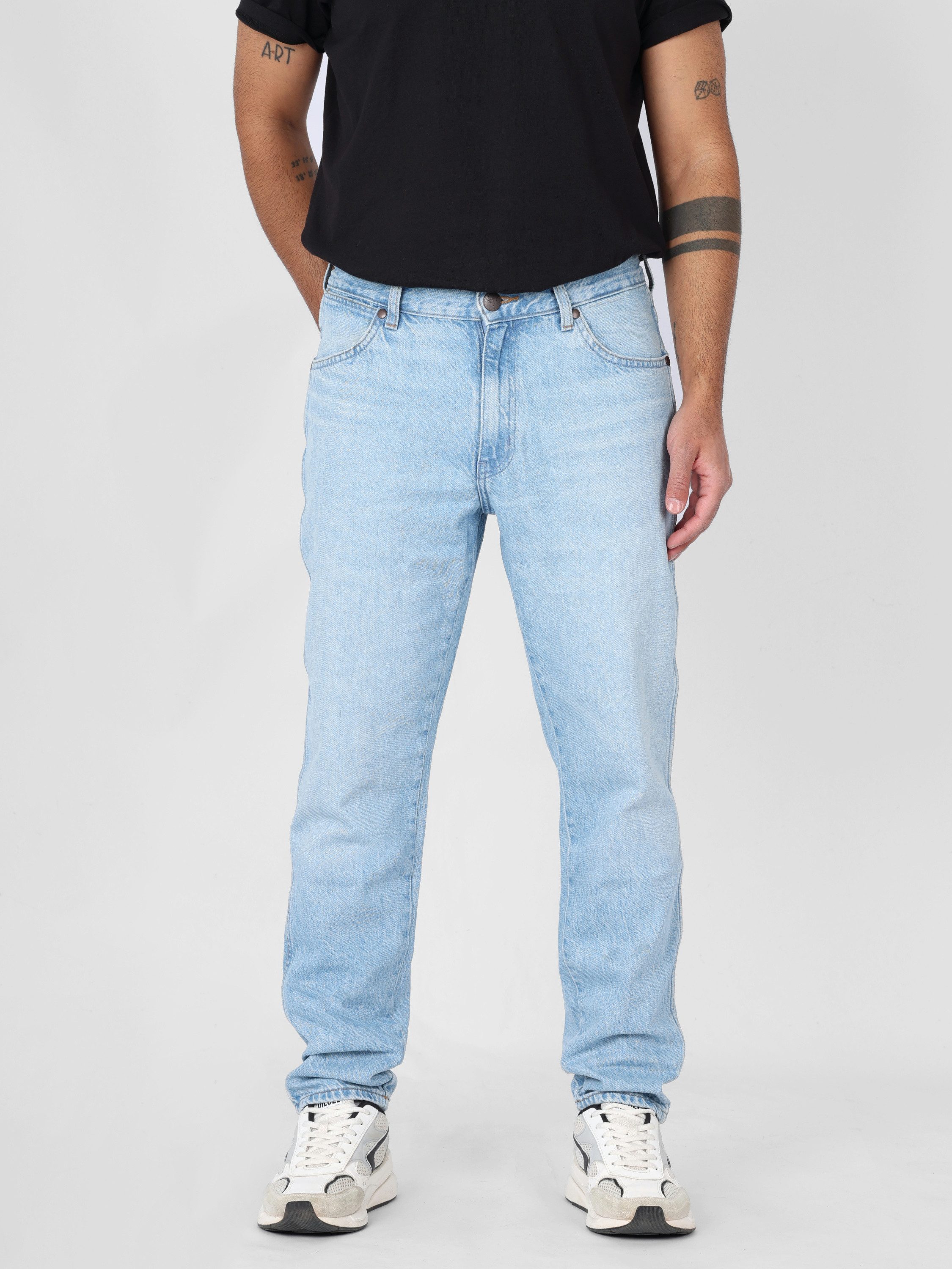 Tapered-fit-Jeans Regular Fit, Supersoft - RIVER ARCTIC