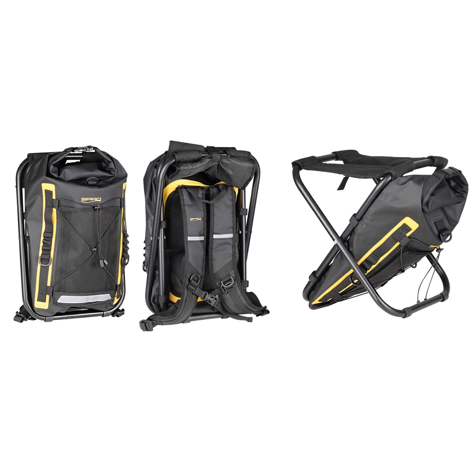 SPRO Angelkoffer, Spro Black Sitpack 40 Rucksack & Stuhl