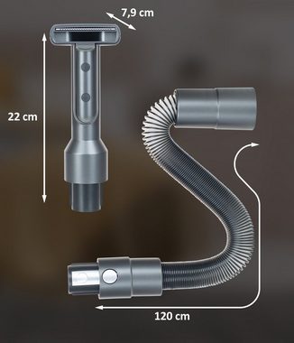 Genius Akku-Bodenstaubsauger INVICTUS X8 Tierhaarbürste - Tierhaarentferner für Katzen und Hunde