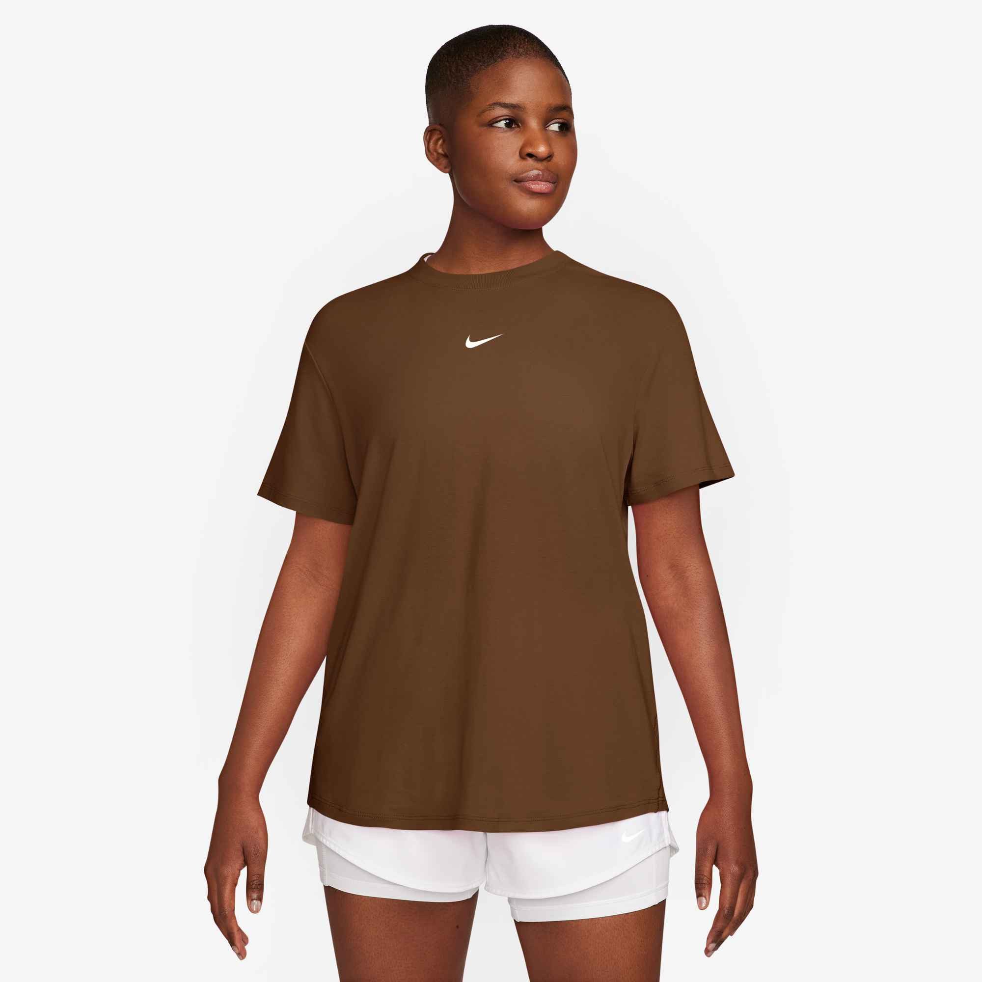 Nike T-Shirt W NK ONE RELAXED DF SS TOP Kurzarm-Design, mit Rundhalsausschnitt, aus Jersey, gerader Abschluss
