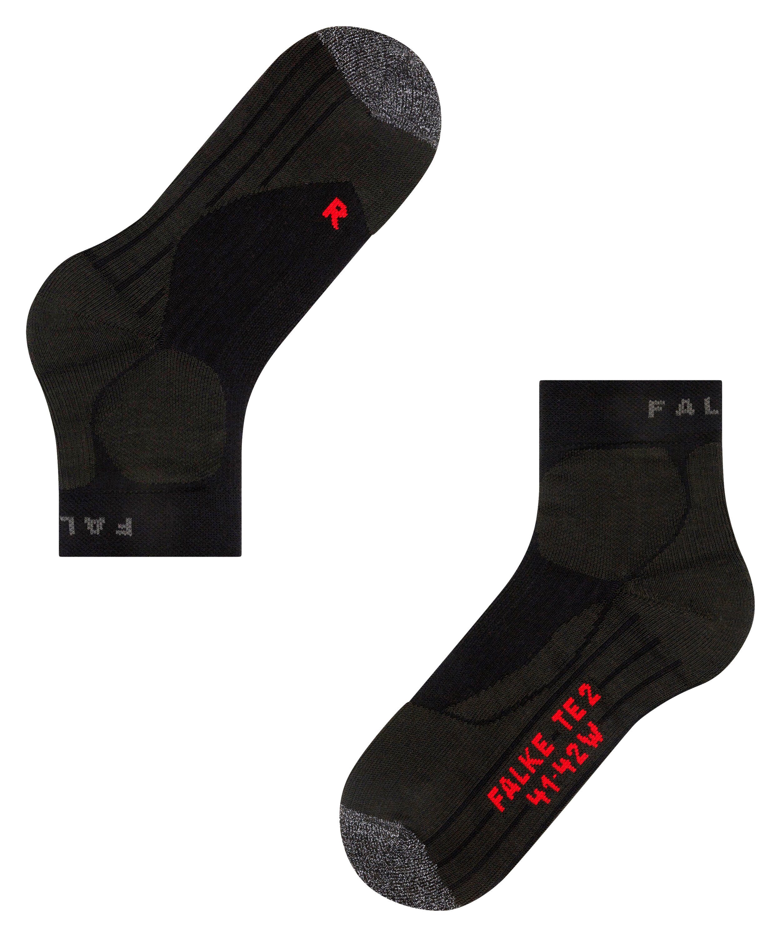 FALKE Kurzsocken TE2 Short Kurzsocken (1-Paar) Stabilisierende Socken für Hartplätze