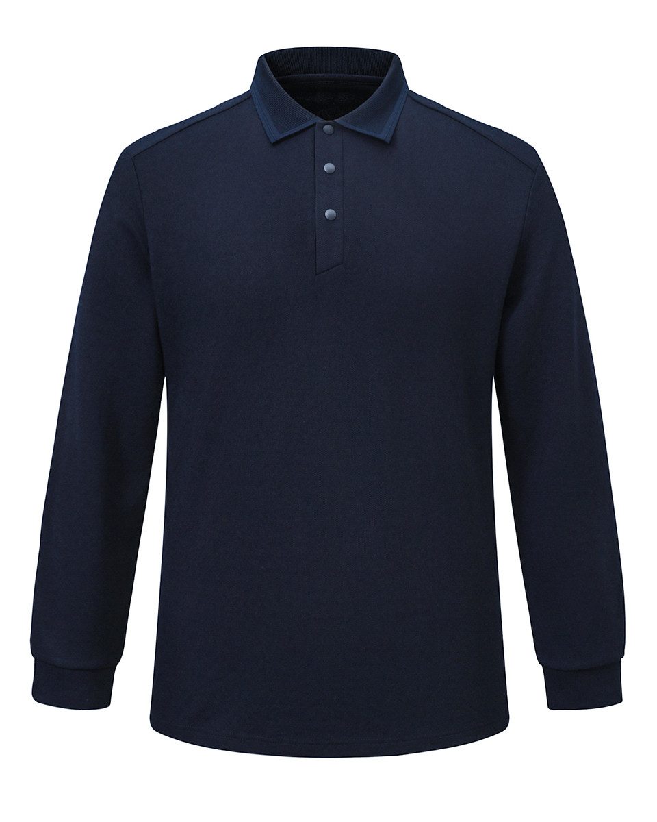 Allthemen Langarm-Poloshirt