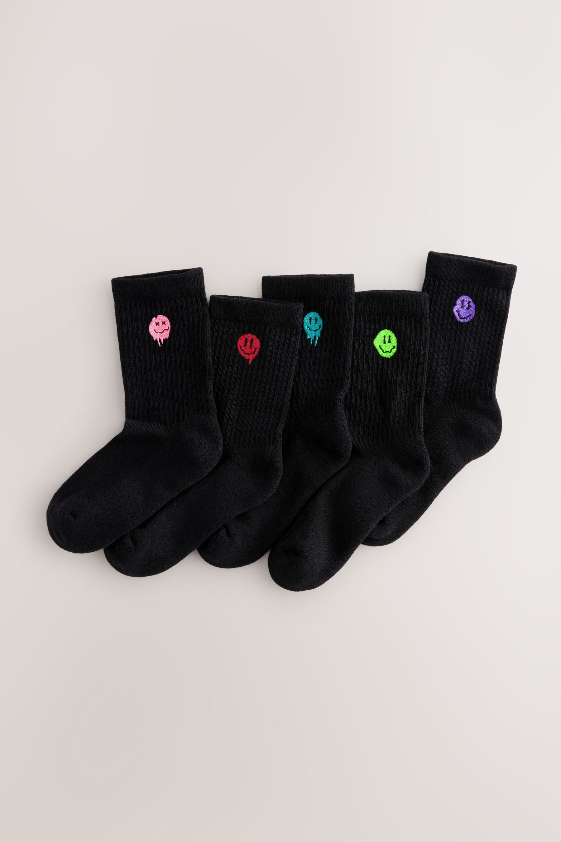 Next Kurzsocken Gerippte Socken mit hohem Baumwollanteil, 5er-Pack (5-Paar)