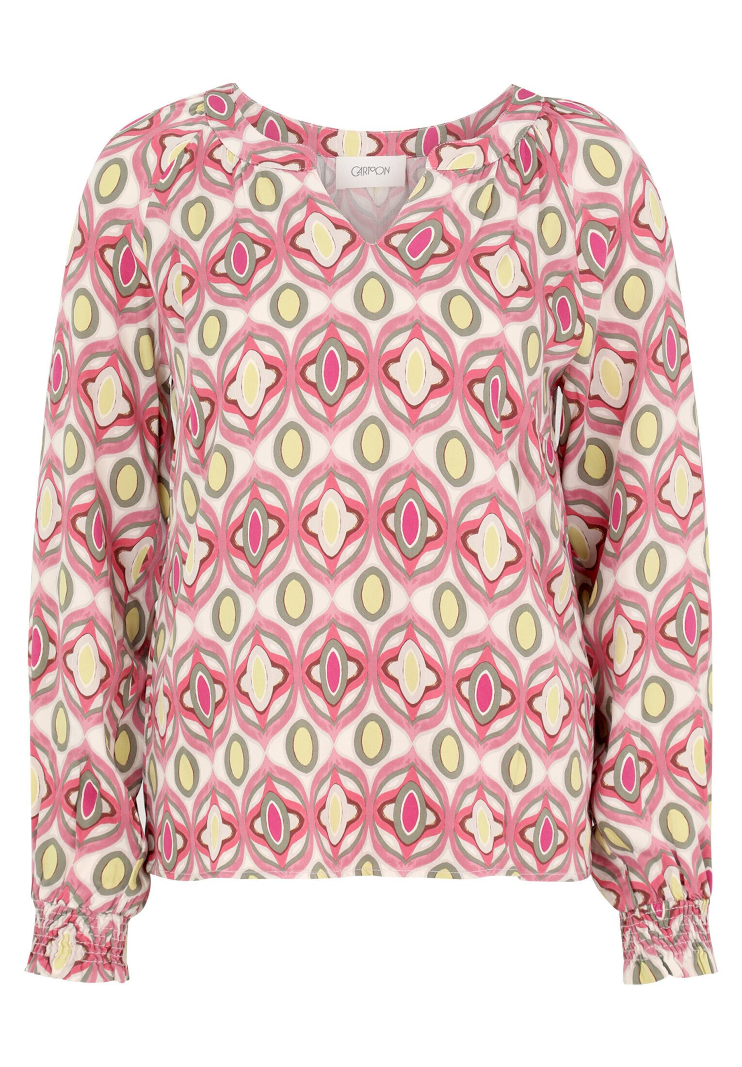 Cartoon Schlupfbluse Damen mit Muster