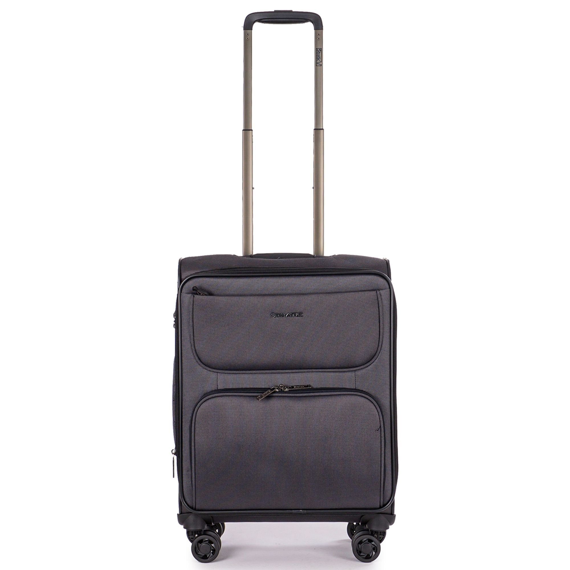 Stratic Handgepäck-Trolley Bendigo Light Plus, 4 Rollen, Polyester black