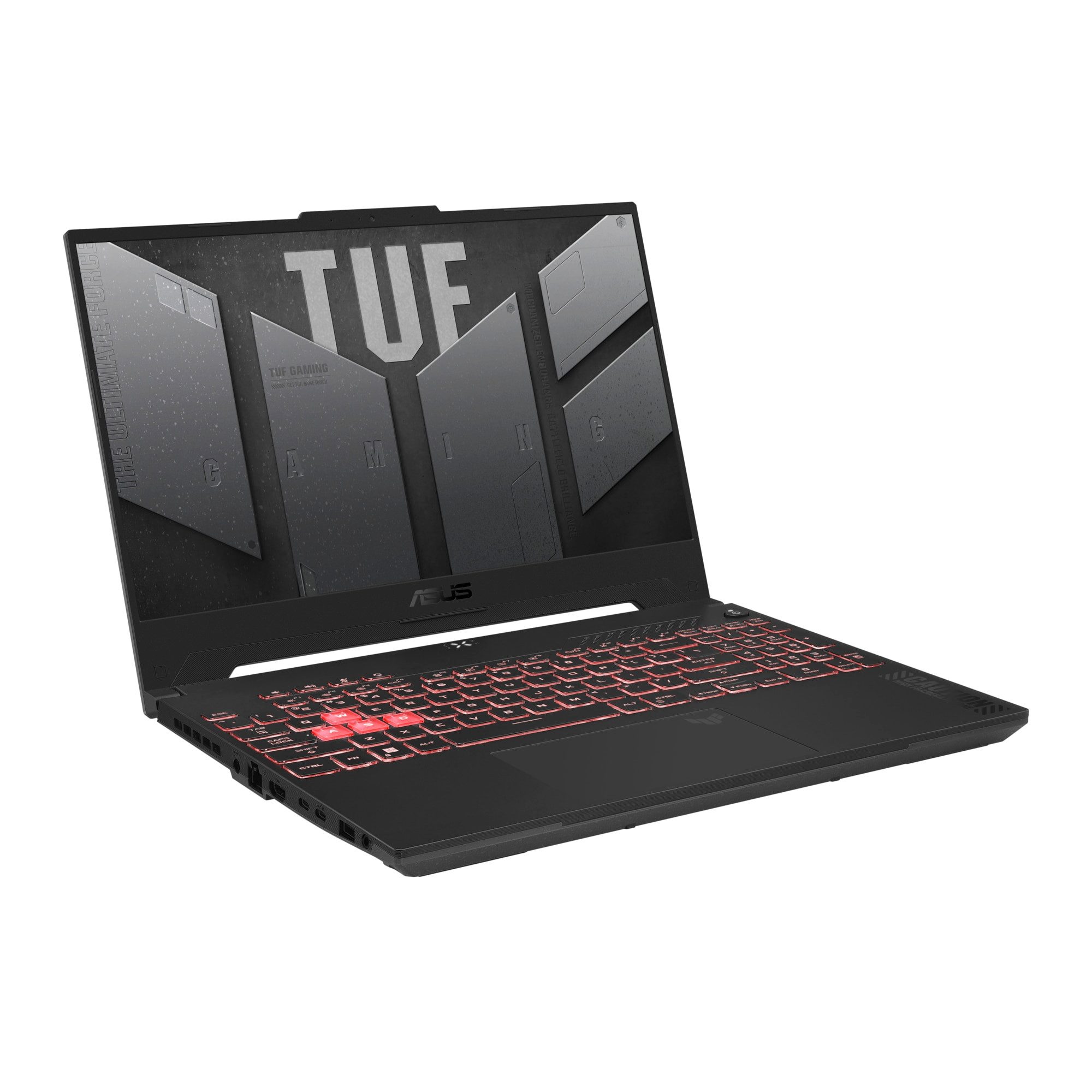 Asus TUF Gaming A15 Laptop, 16 GB DDR5, Turbo bis 4,55 GHz Gaming-Notebook (39,60 cm/15.6 Zoll, AMD Ryzen 5 7535HS, GeForce RTX 4050, 512 GB SSD, RGB-Hintergrundbeleuchtung)