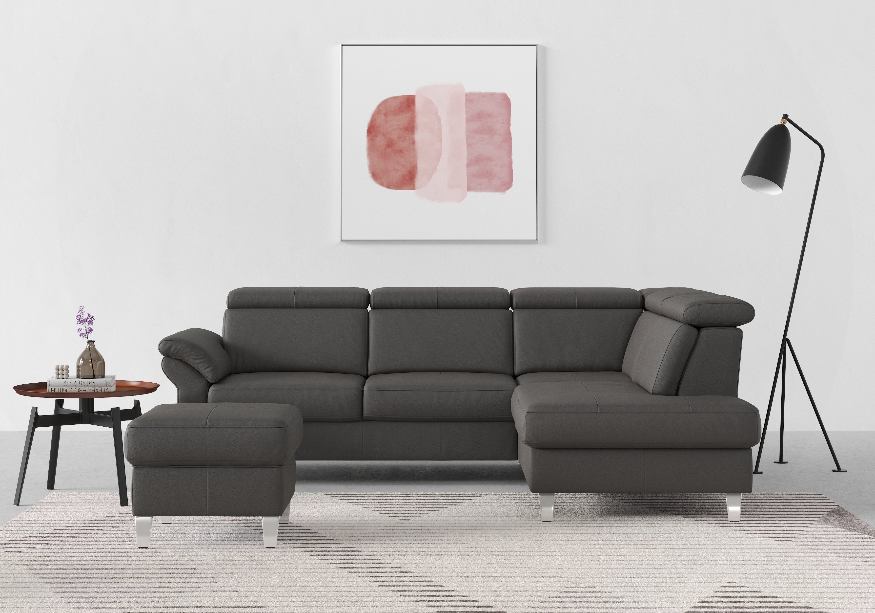 sit&more Ecksofa, inklusive Kopfteilverstellung, wahlweise mit Bettfunktion günstig online kaufen