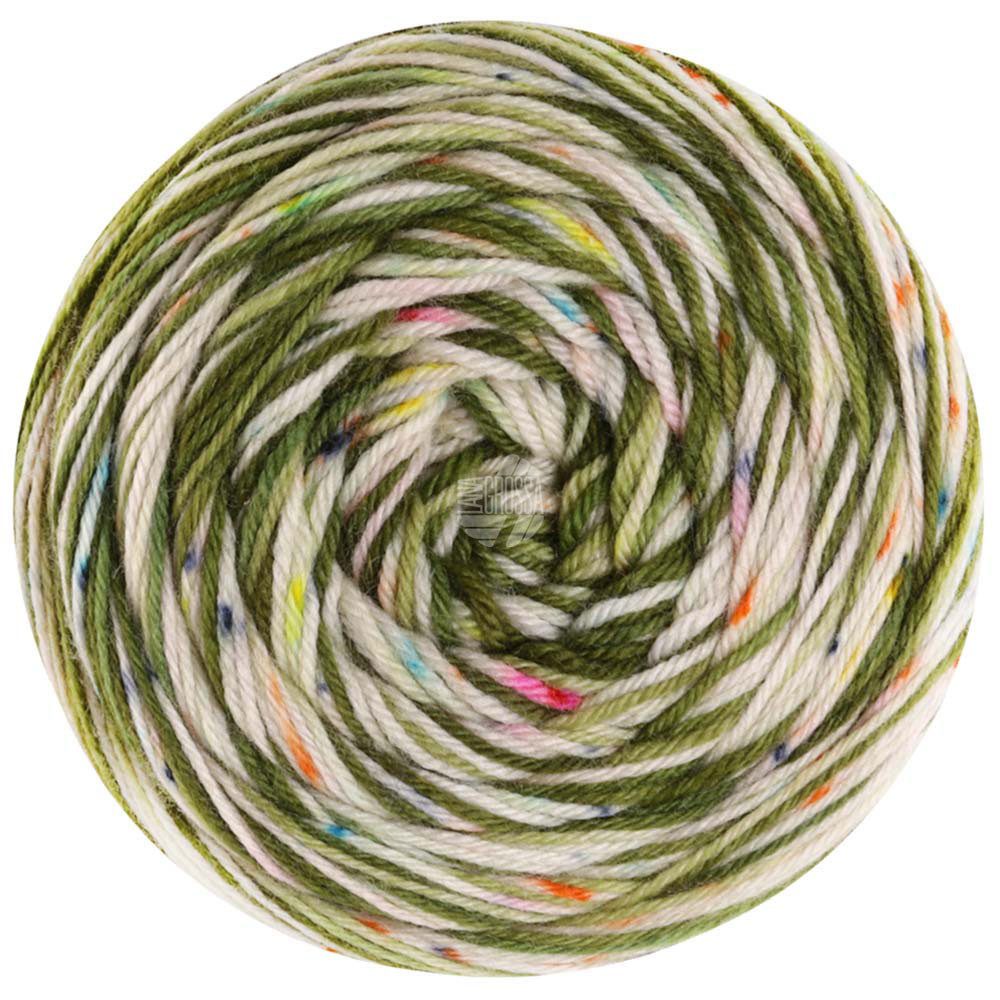 LANA GROSSA MEILENWEIT 100 g SPOTS Sockenwolle Häkelwolle, 400 m (Garn mit Farbverlauf für Socken und mehr, waschmaschinenfest), 100 g