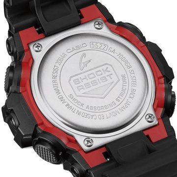 CASIO G-SHOCK Quarzuhr G-Shock Classic AnaDigi Schwarz/Regenbogen