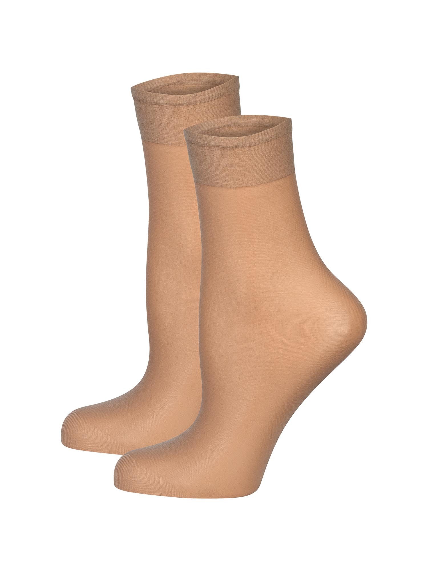 Nur Die Freizeitsocken Söckchen Seidenfein 15 Den (2-Paar) Casual Socken, Alltagssocken, Bequeme Socken
